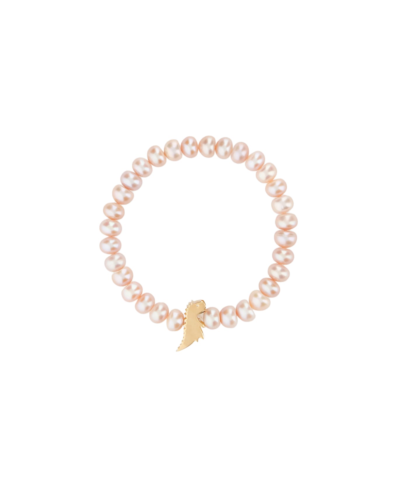 Aliita Dino Bold Pink Pearl Bracelet - Pink