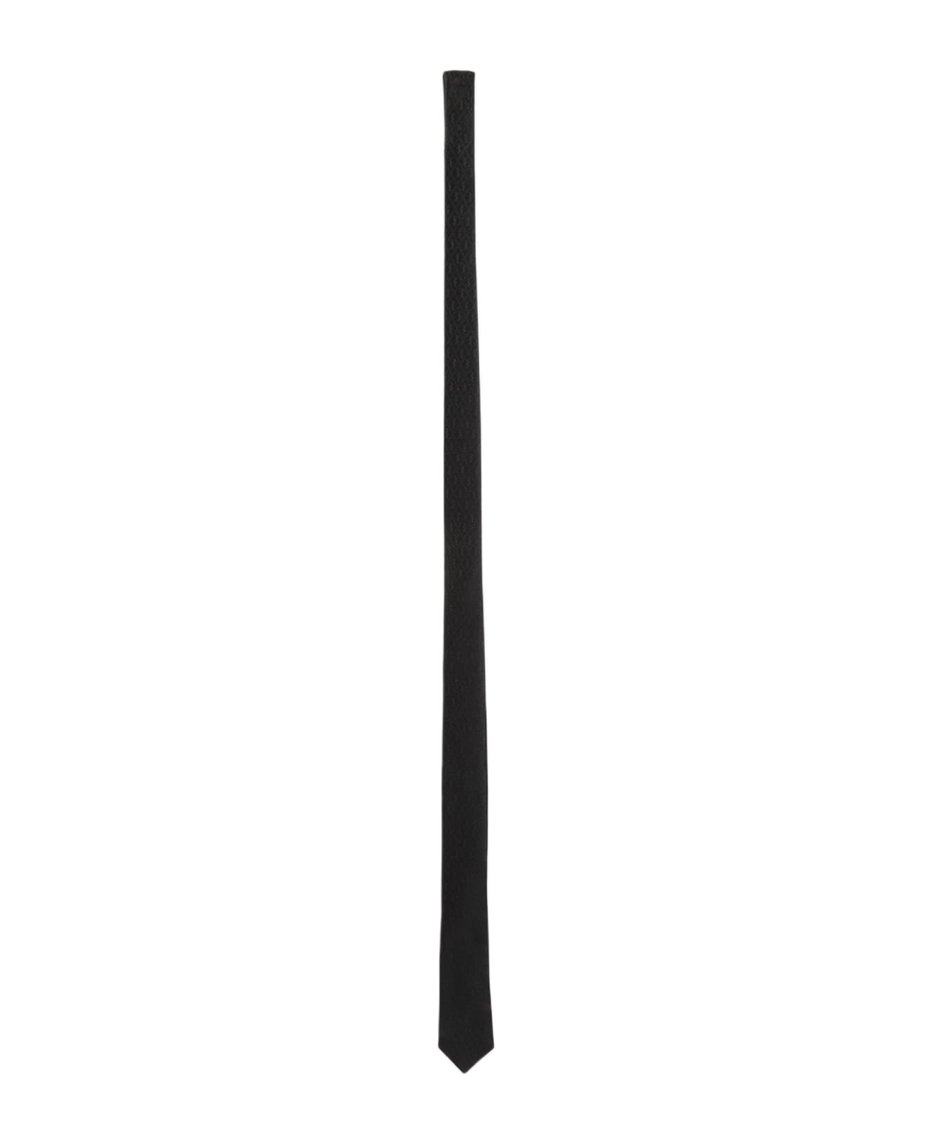 Saint Laurent Monogramme Tie - Black Black