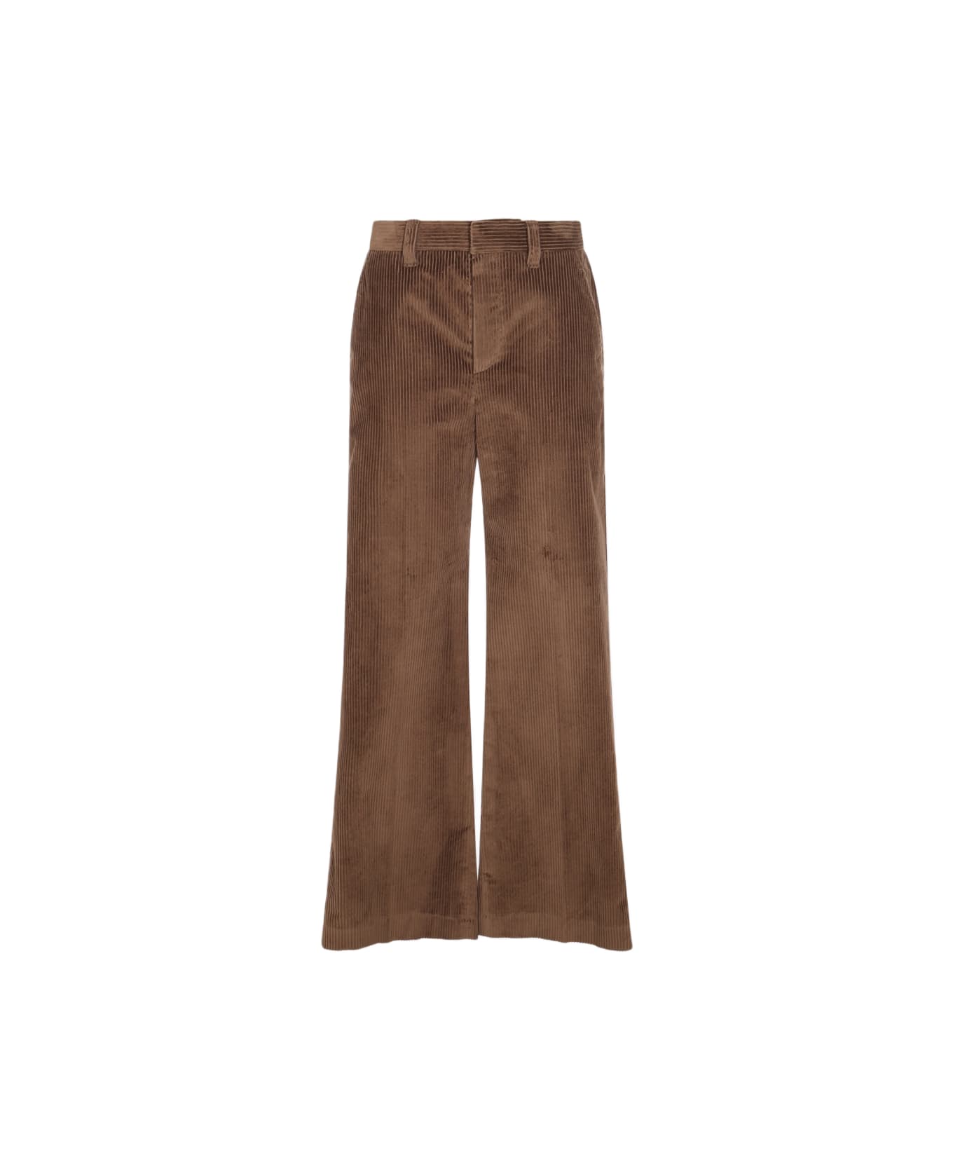 Brunello Cucinelli Brown Cotton Pants - LEGNO