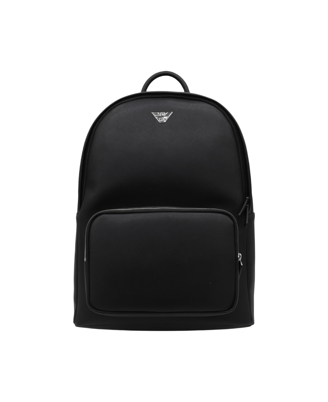 Emporio Armani Black Backpack - Black