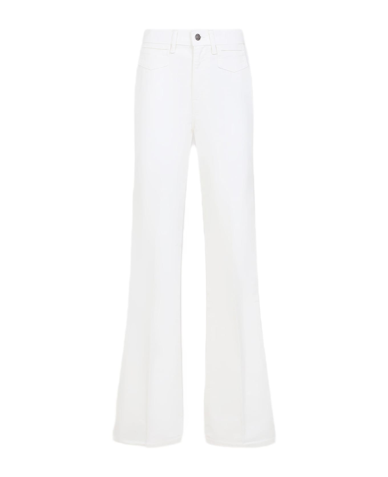 Tom Ford Moleskin Wide Flare Pants - Off White