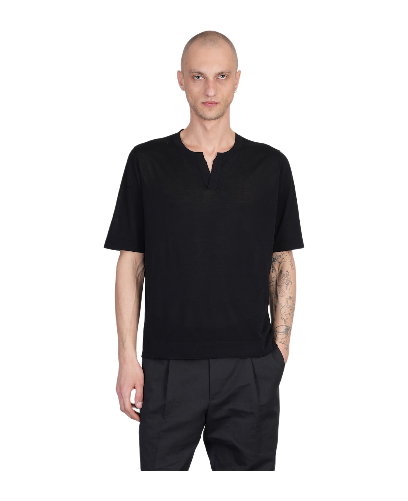 Ballantyne T-shirt In Black Cotton - black