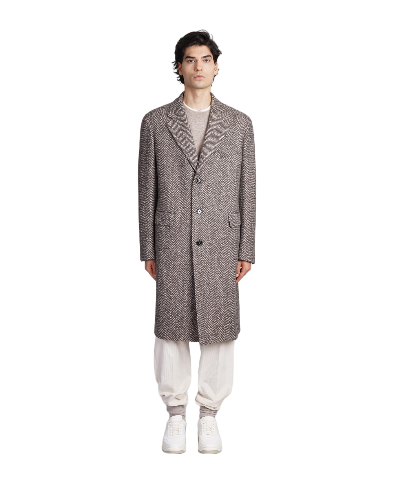 Tagliatore 0205 Coat In Beige Wool - beige