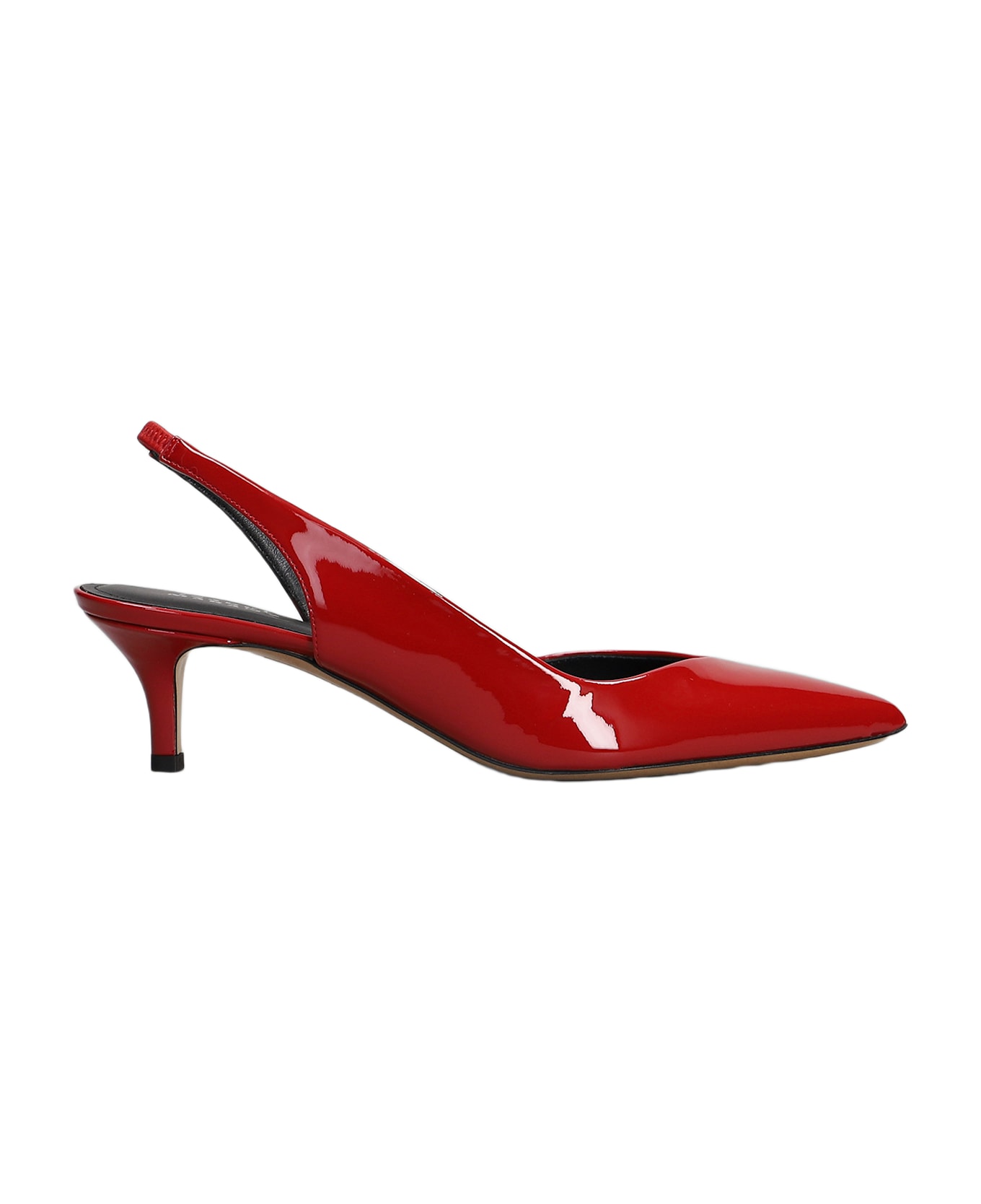 Isabel Marant Padim Pumps In Red Patent Leather - red