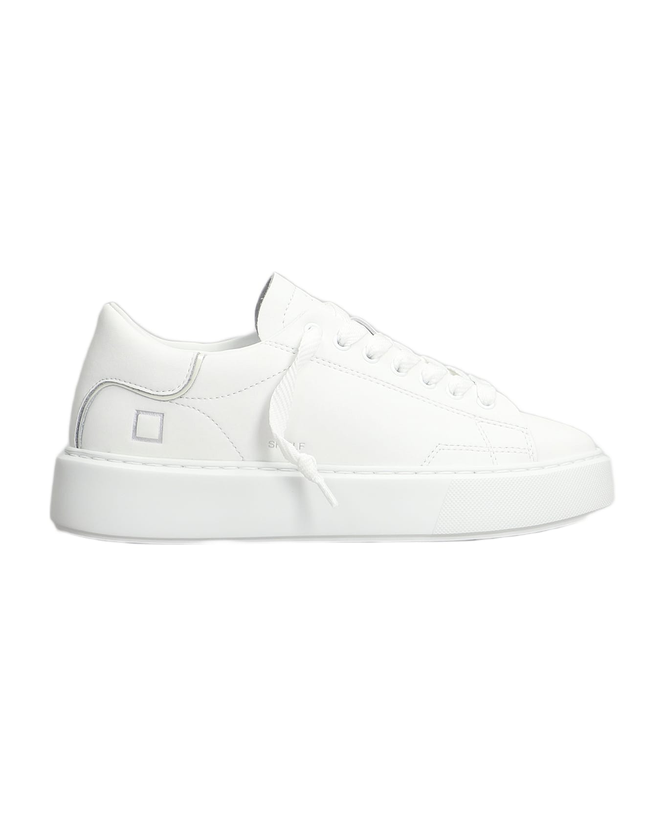 D.A.T.E. Sfera Sneakers In White Leather - white