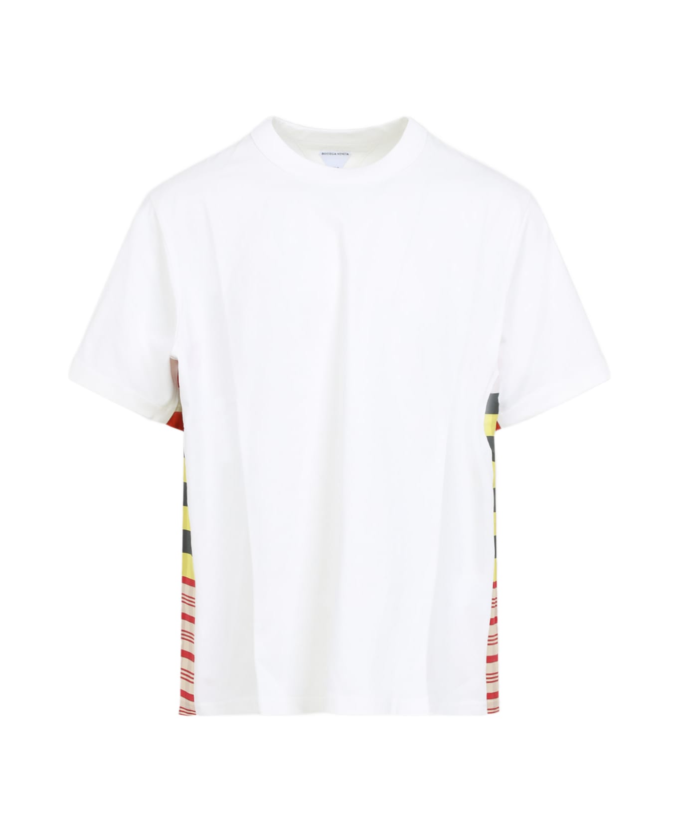 Bottega Veneta T-shirt With Side Detail - Chalk Multicolour