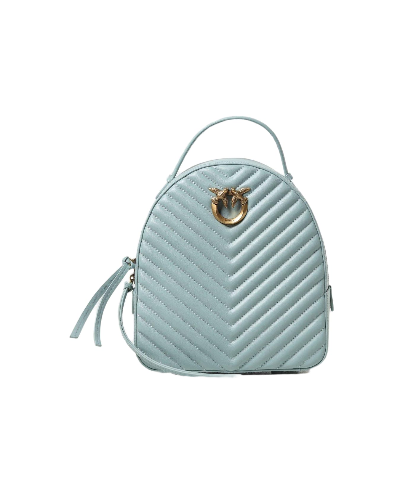 Pinko Love Birds Quilted Backpack Pinko - LIGHT BLUE