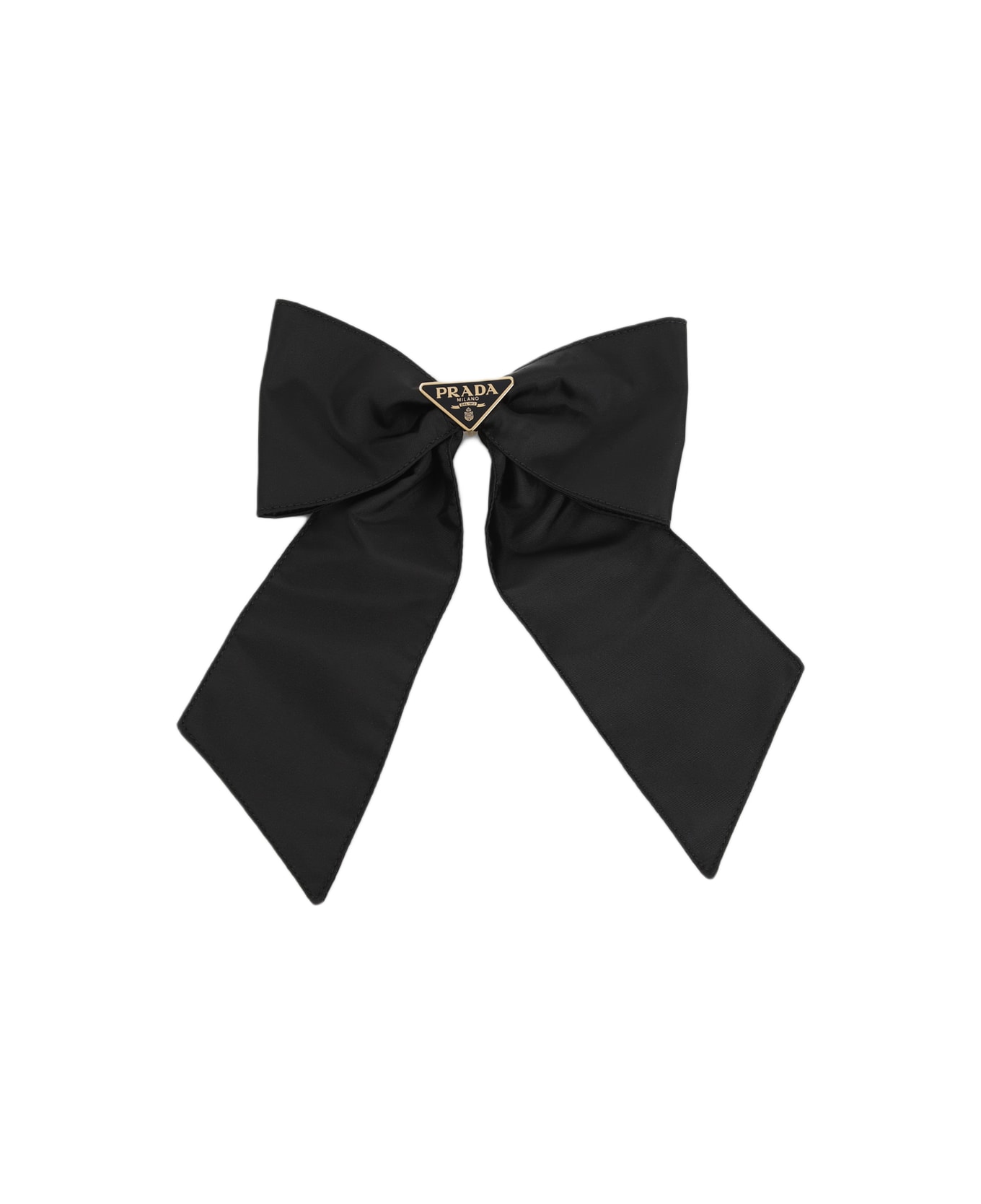 Prada Black Nylon Hair Clip - NERO1