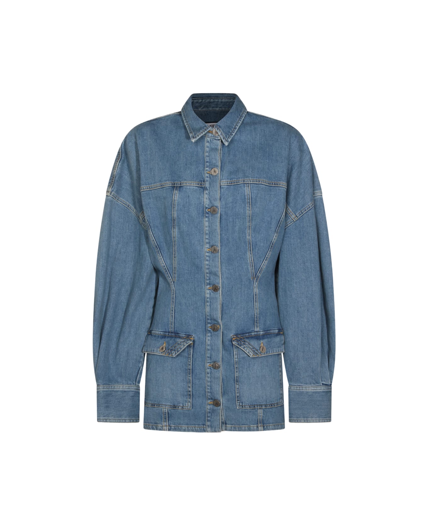 The Attico Blue Jeans Cotton Dress - Blue