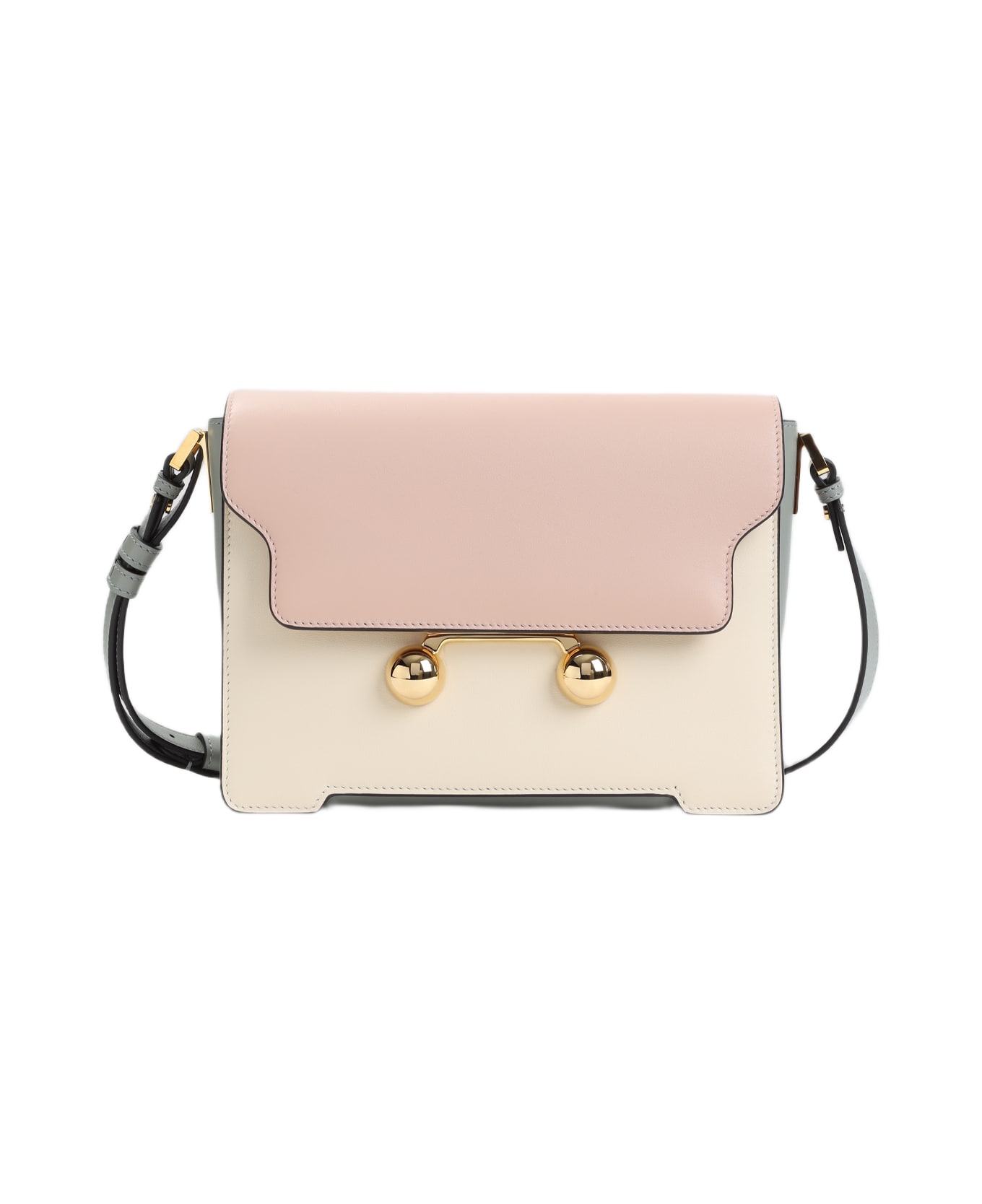 Marni Trunkaroo Shoulder Bag - Camelia Shell Storm