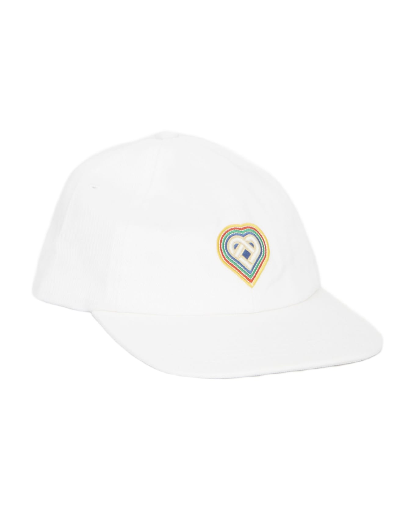 Casablanca Rainbow Heart Cap - WHITE 帽子