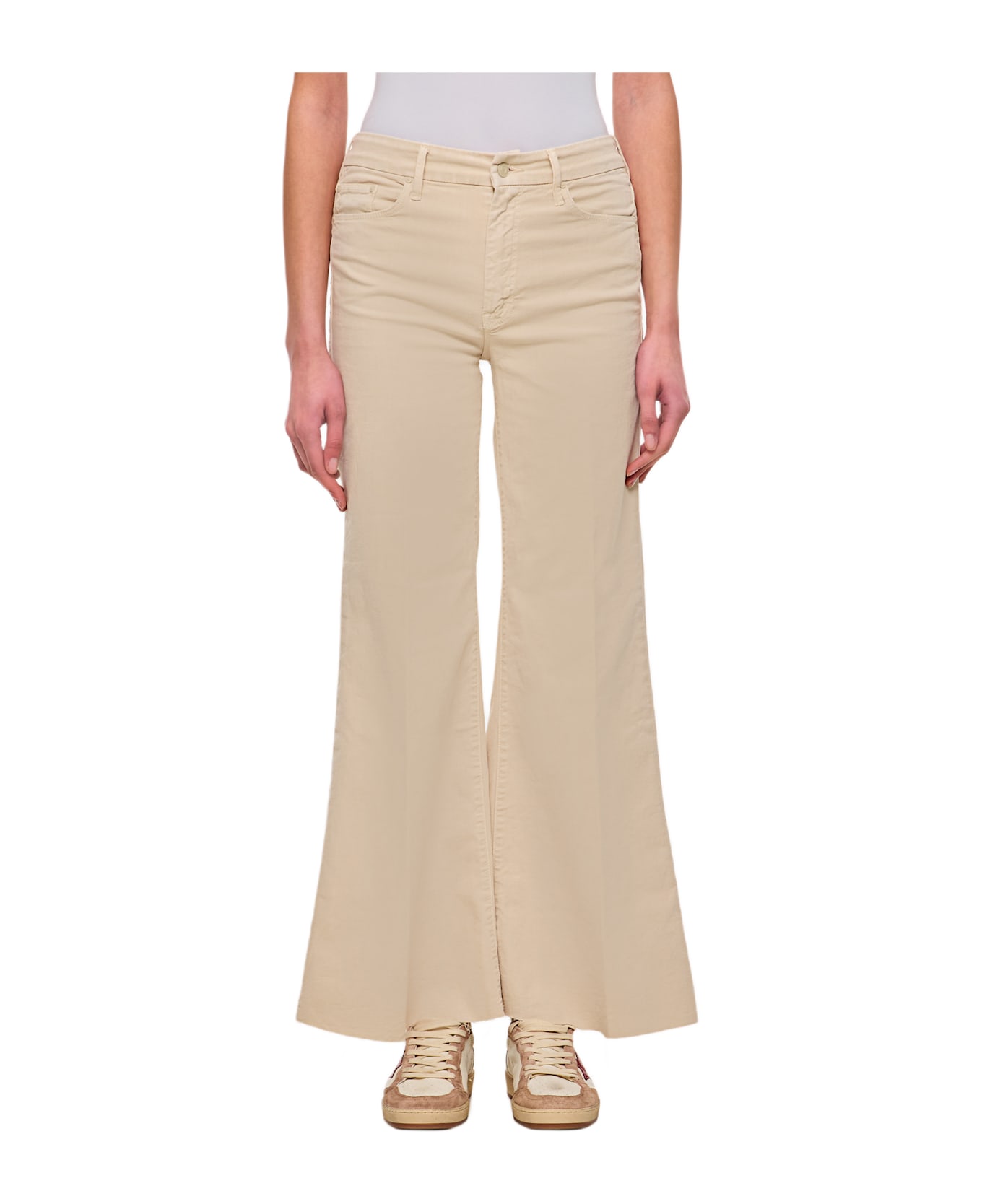 Mother The Roller Fray Jeans - Beige