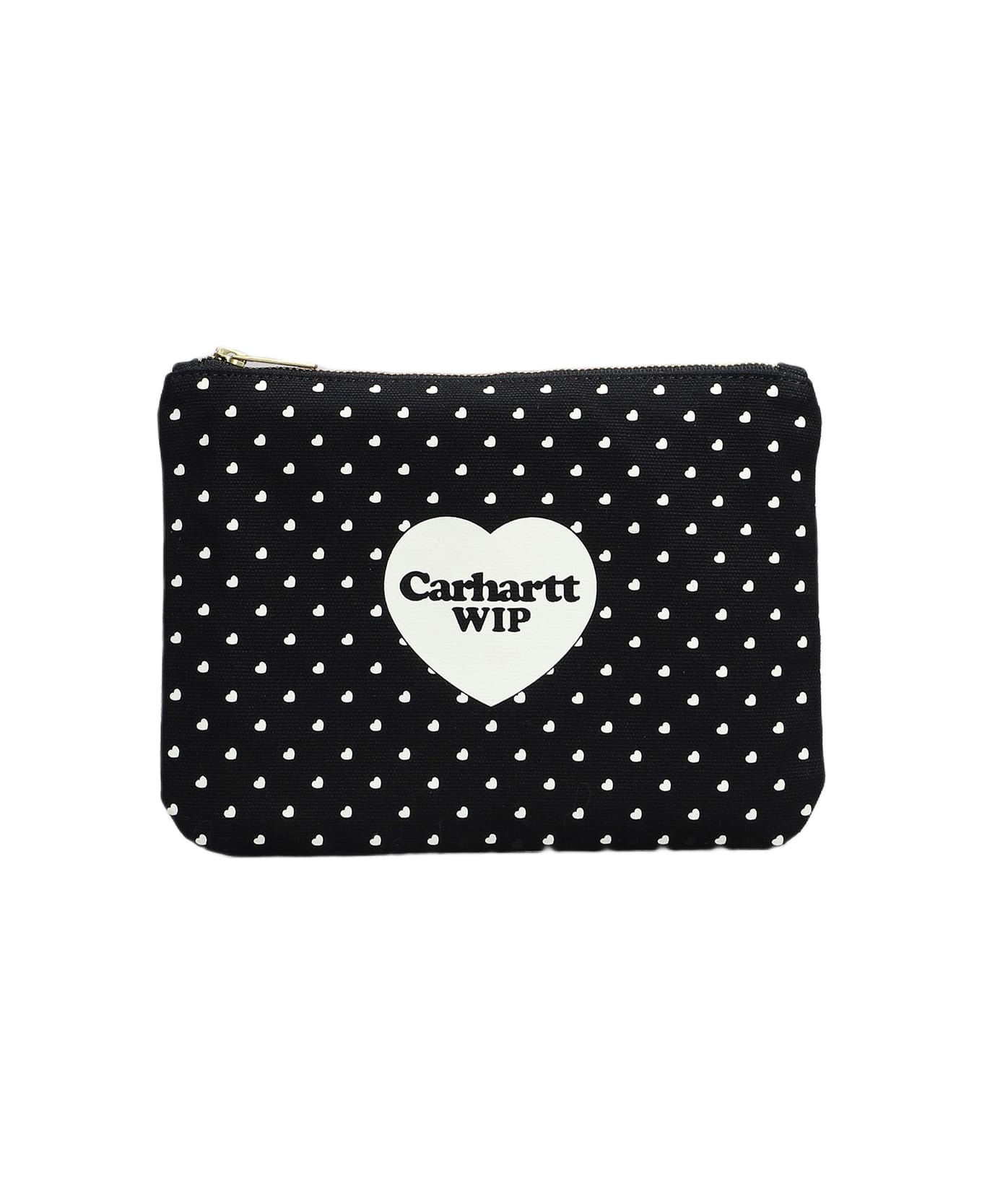 Carhartt Wip Heart Printed Zipped Wallet - black
