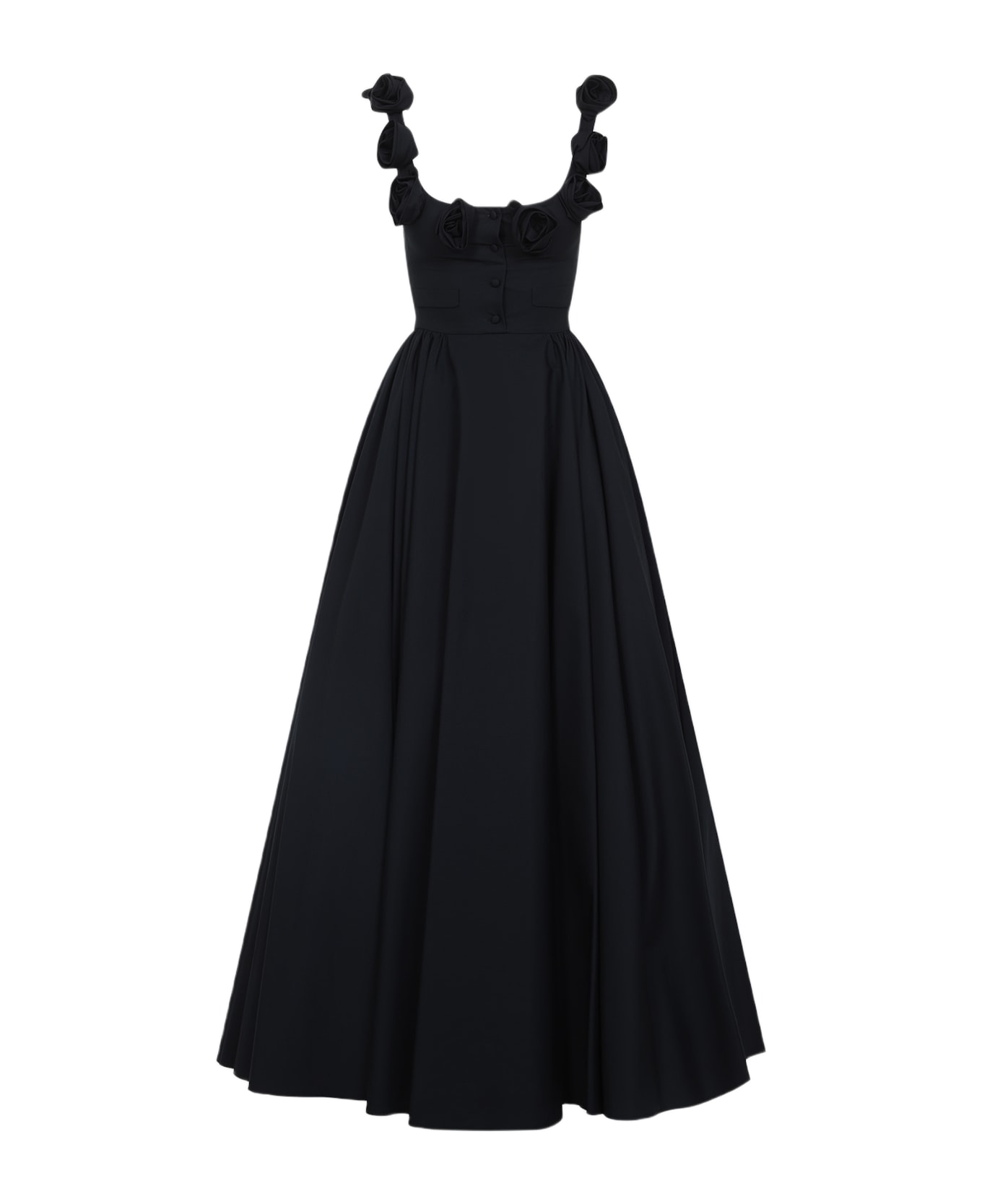 Giambattista Valli Cotton Long Dress - Black