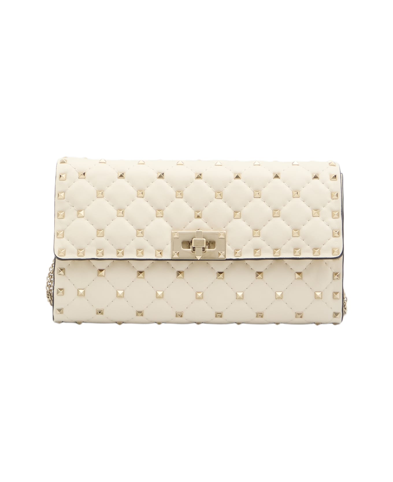 Valentino Garavani Rockstud Clutch - IVORY