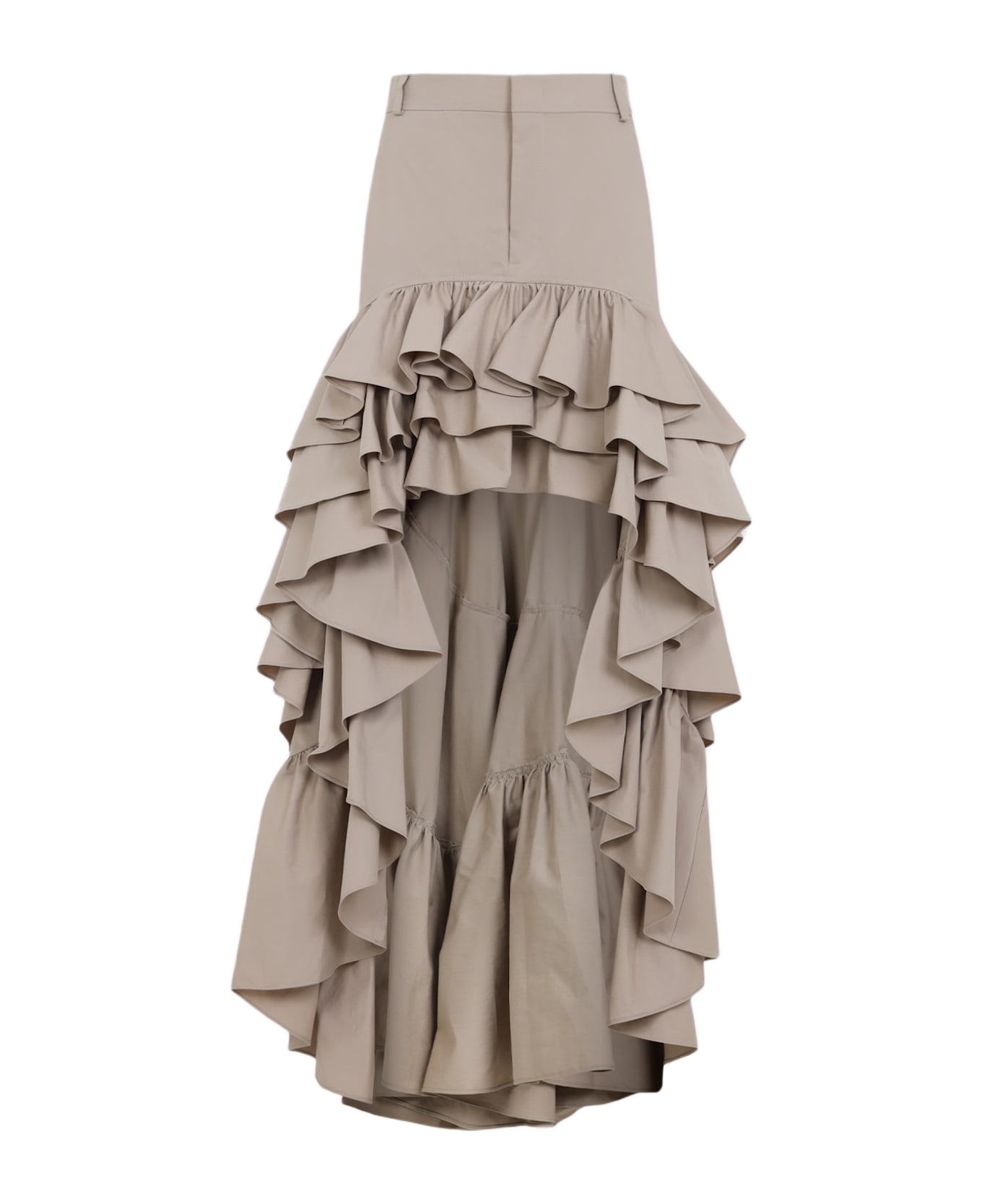 Moschino Cotton Long Skirt - Beige
