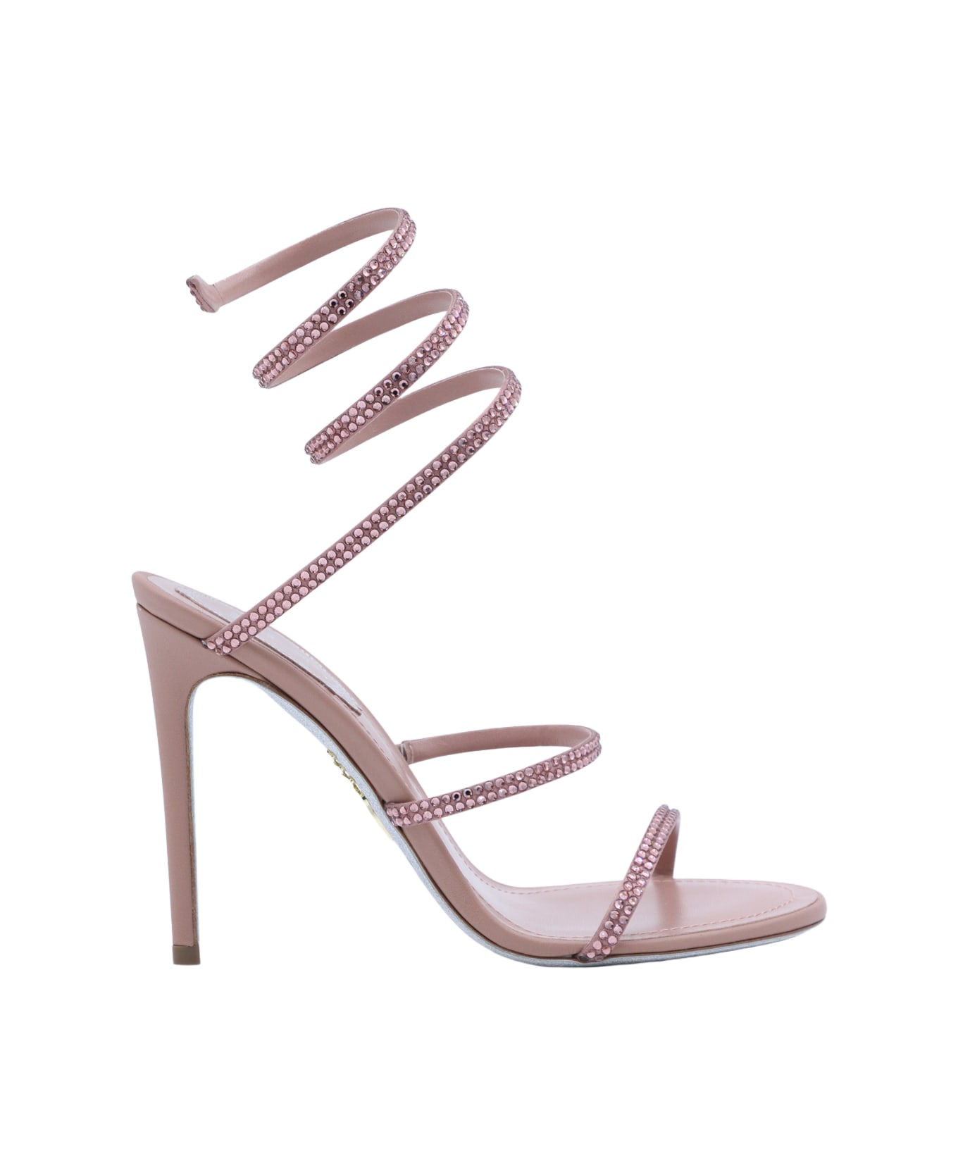 René Caovilla Pink Leather Cleo Sandals - PHARD