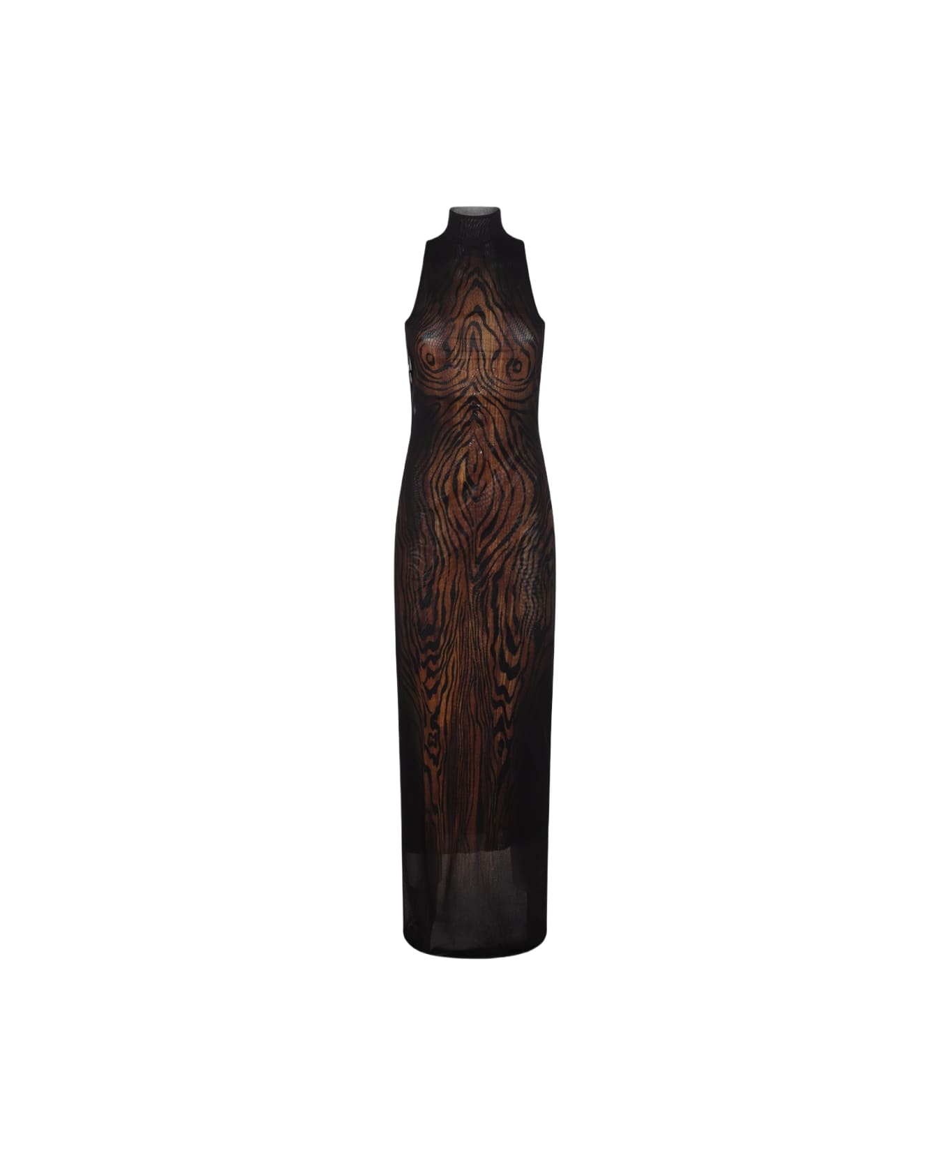 Jean Paul Gaultier Black And Brown Dress - Black