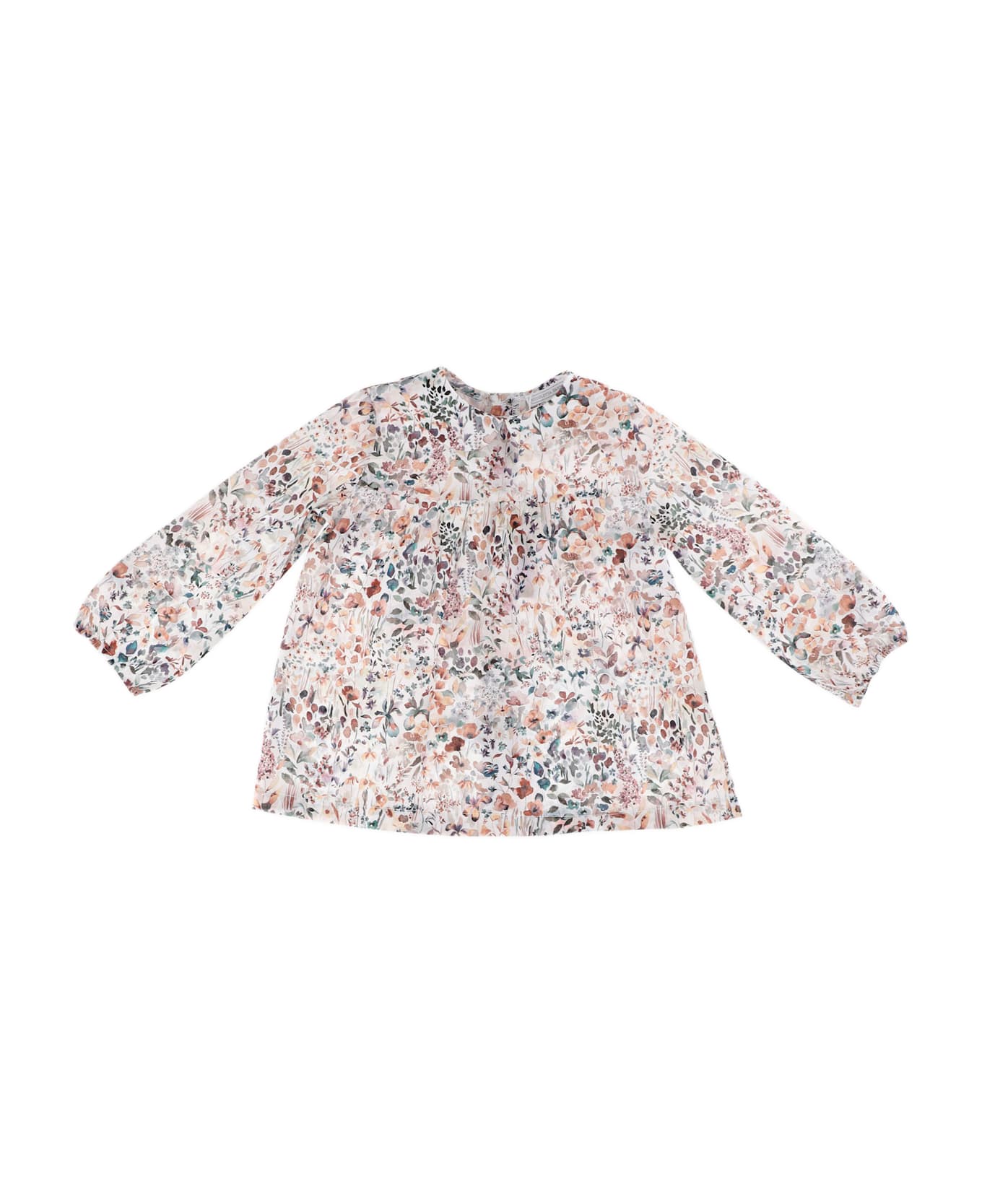 Nicoletta Fanna Cotton Shirt With Floral Pattern - Red
