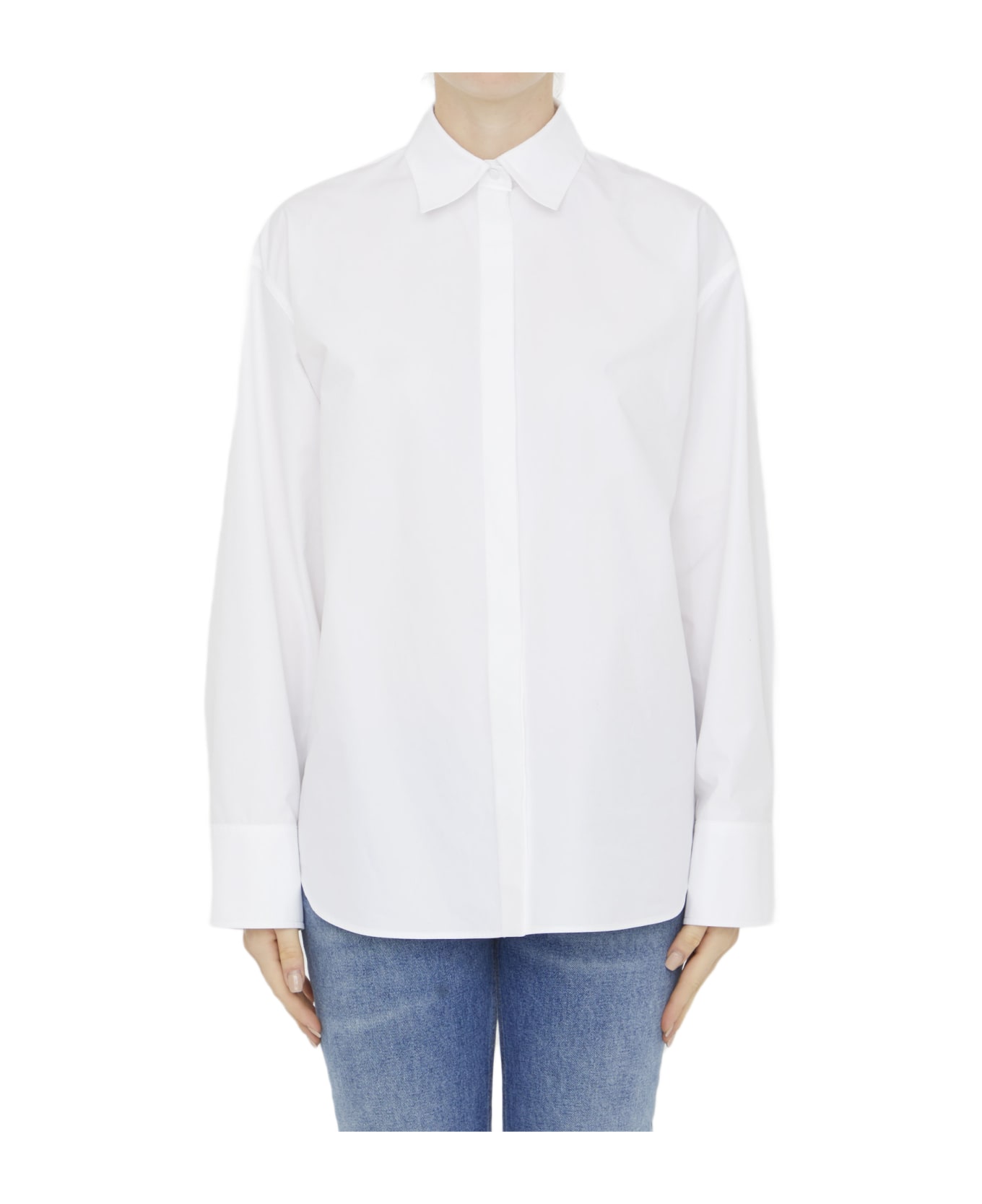 Valentino Compact Popeline Shirt - White