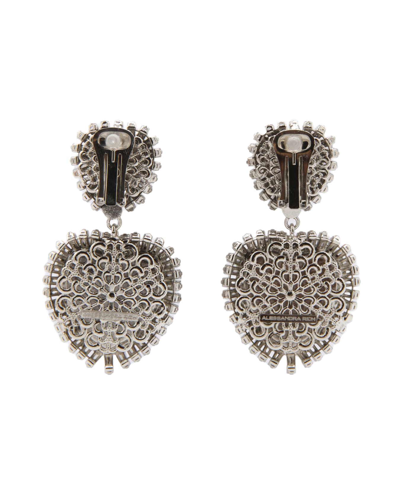 Alessandra Rich Silver-tone Metal Earrings - CRY/SILVER