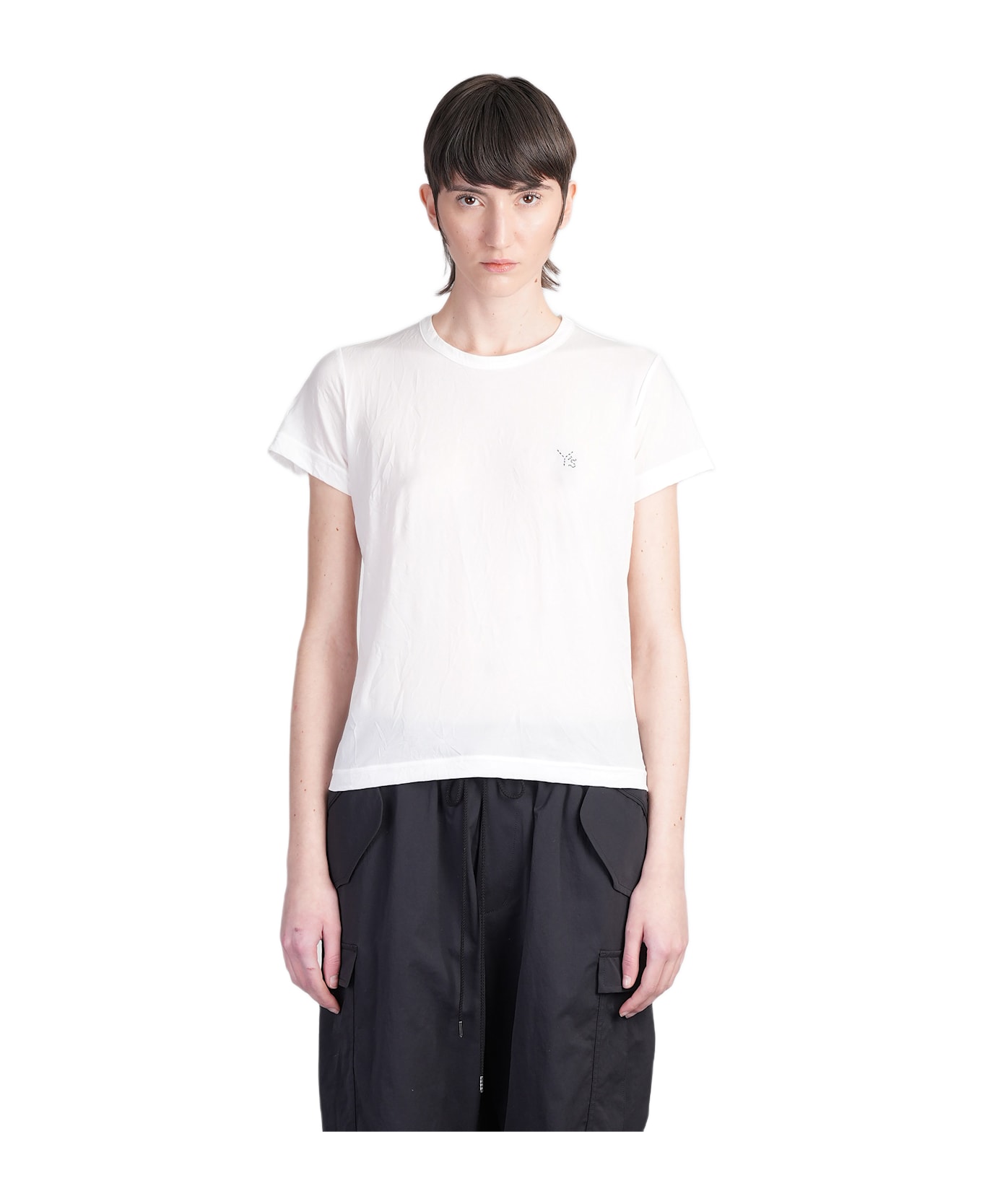 Yohji Yamamoto T-shirt In White Nylon - white