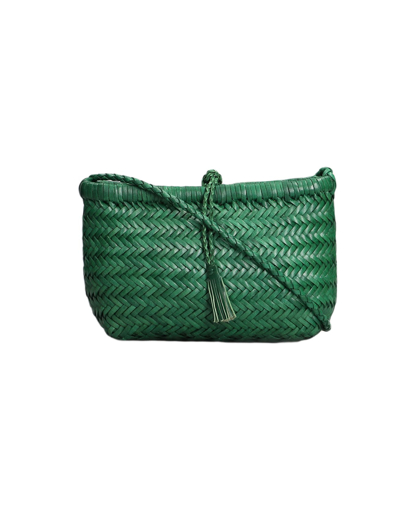 Dragon Diffusion Minsu Mini Basket Hand Bag In Green Leather - green