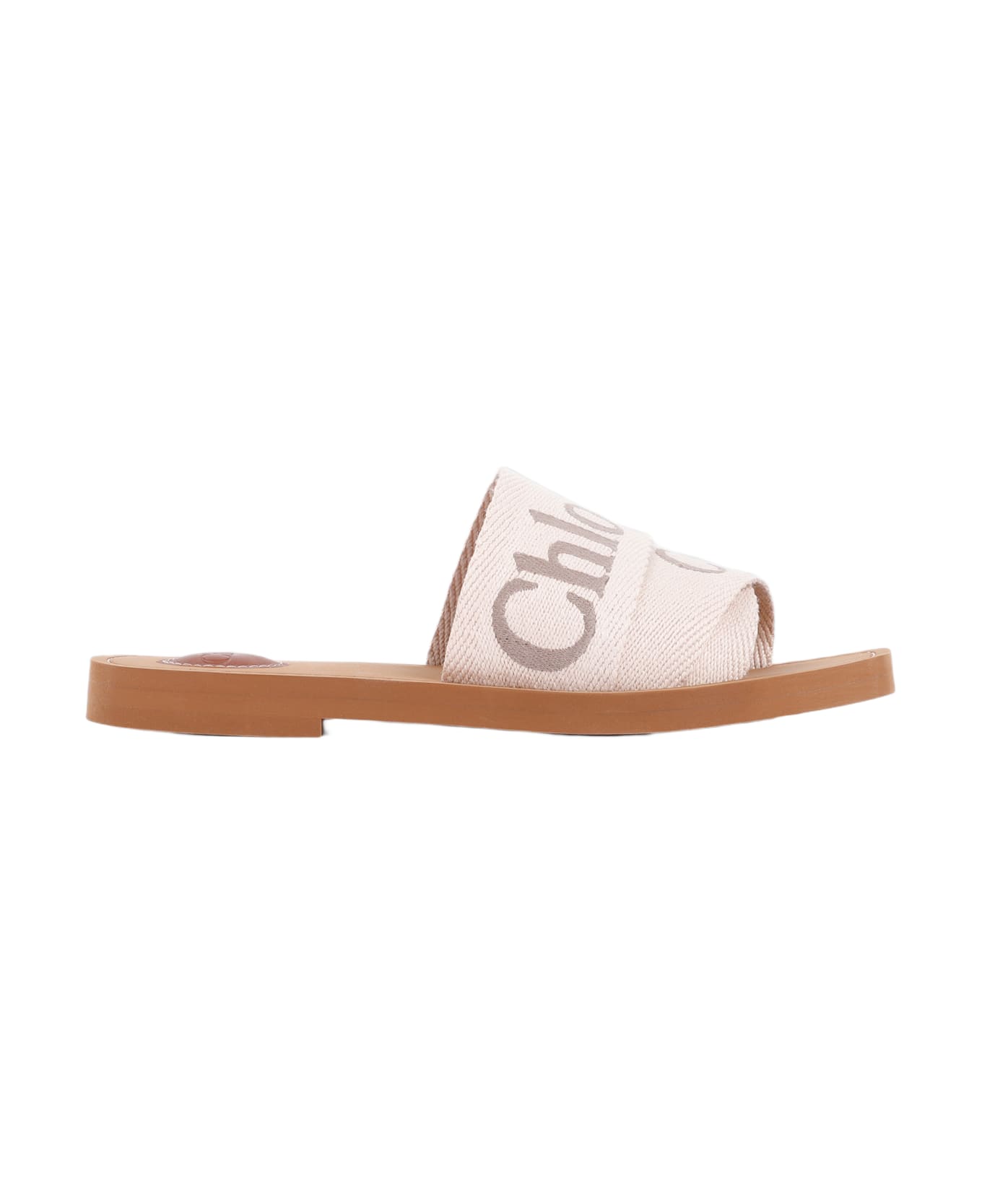Chloé Woody Flat Mules - Y Blushy Beige