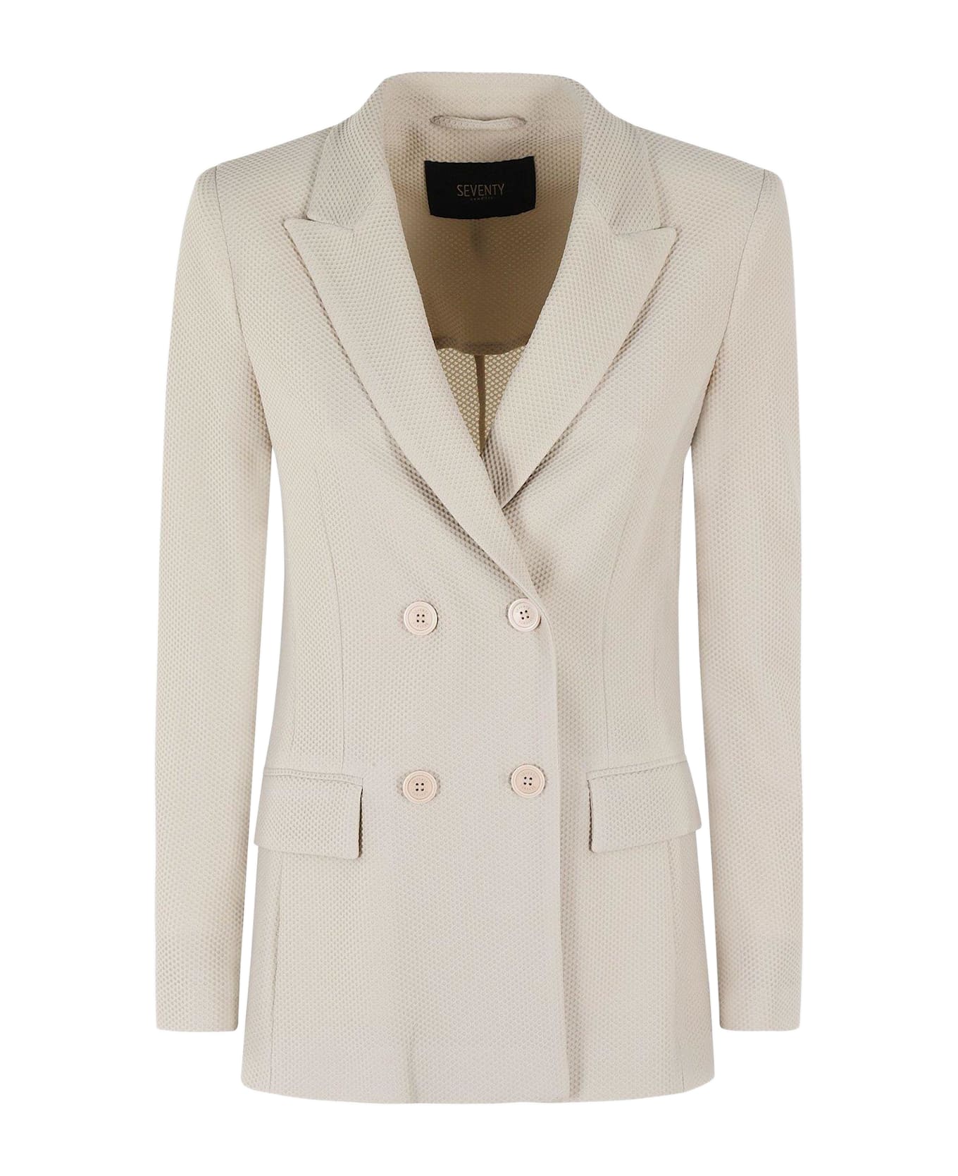 Seventy Double-breasted Tailored Blazer - Grey