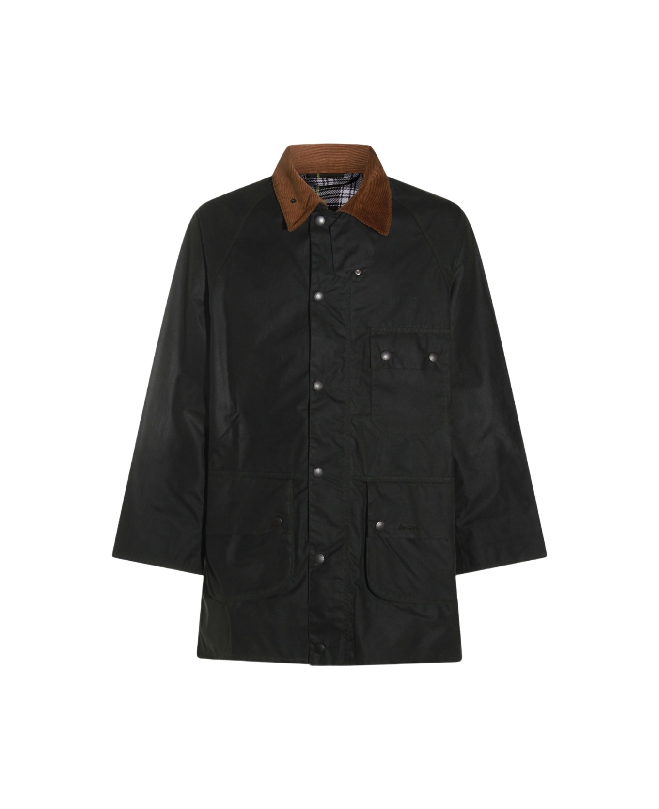 Barbour Black Cotton Coat - SAGE