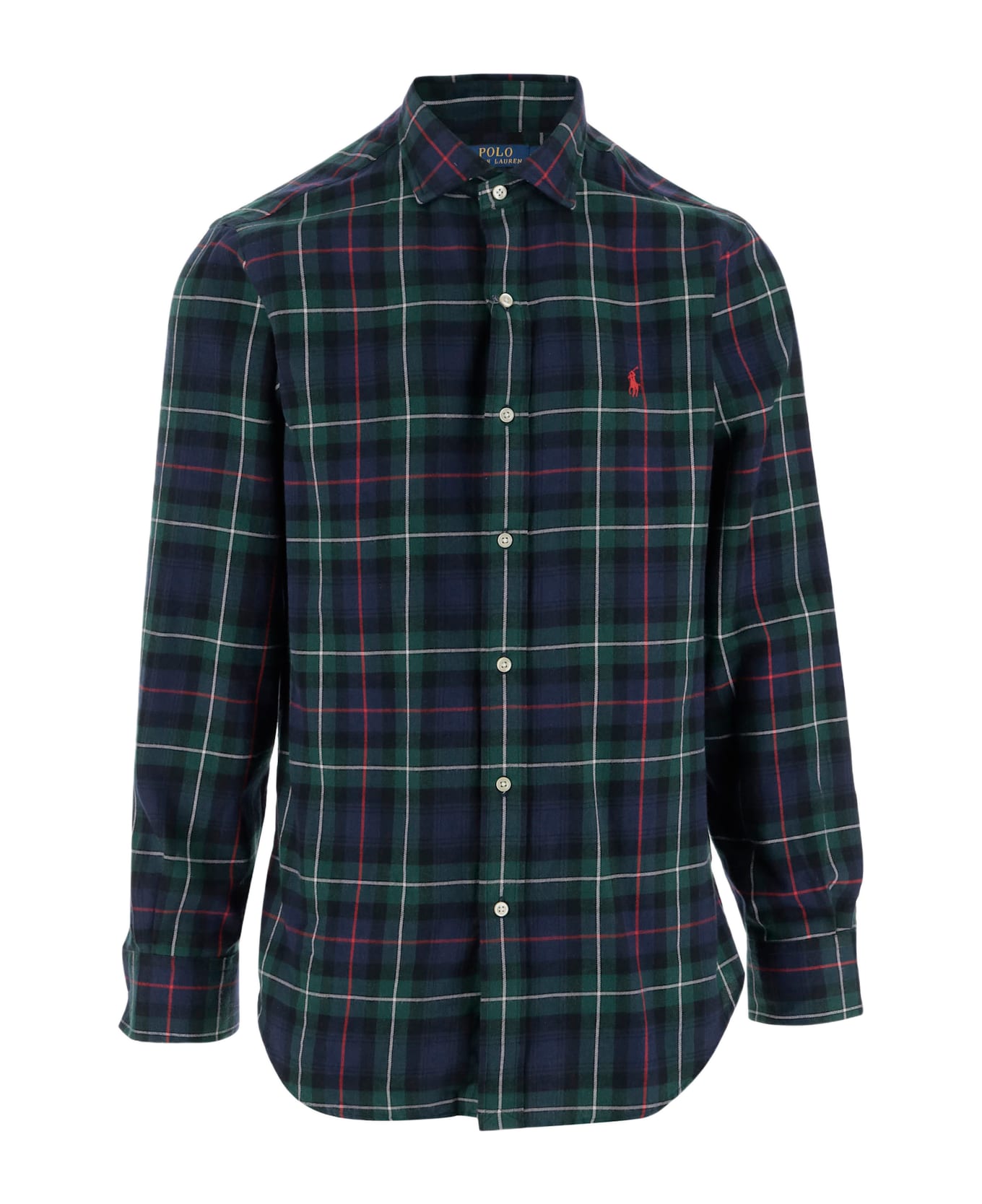 Polo Ralph Lauren Cotton Shirt With Check Pattern Polo Ralph Lauren - Red