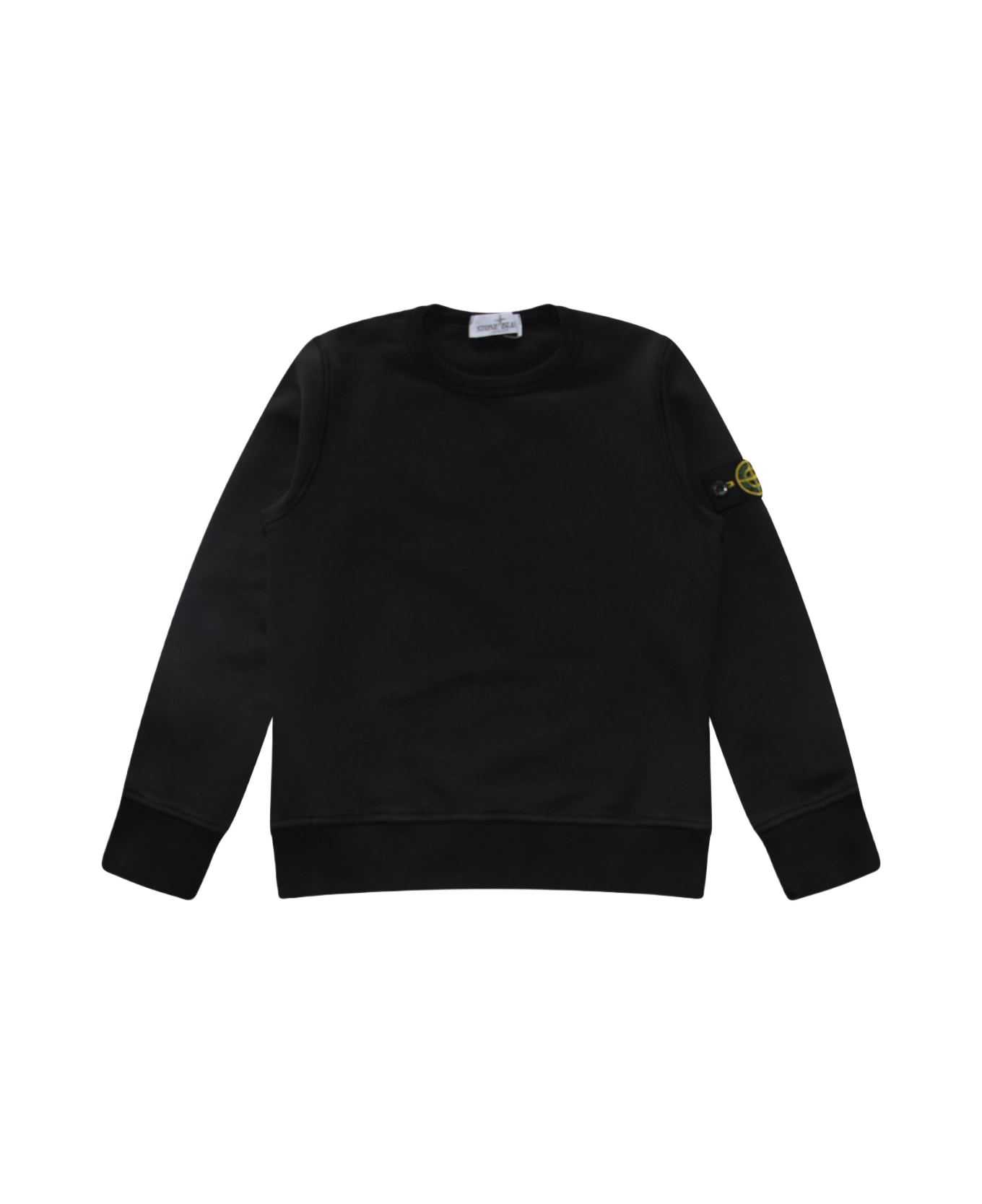 Stone Island Black Cotton Sweatshirt - Black