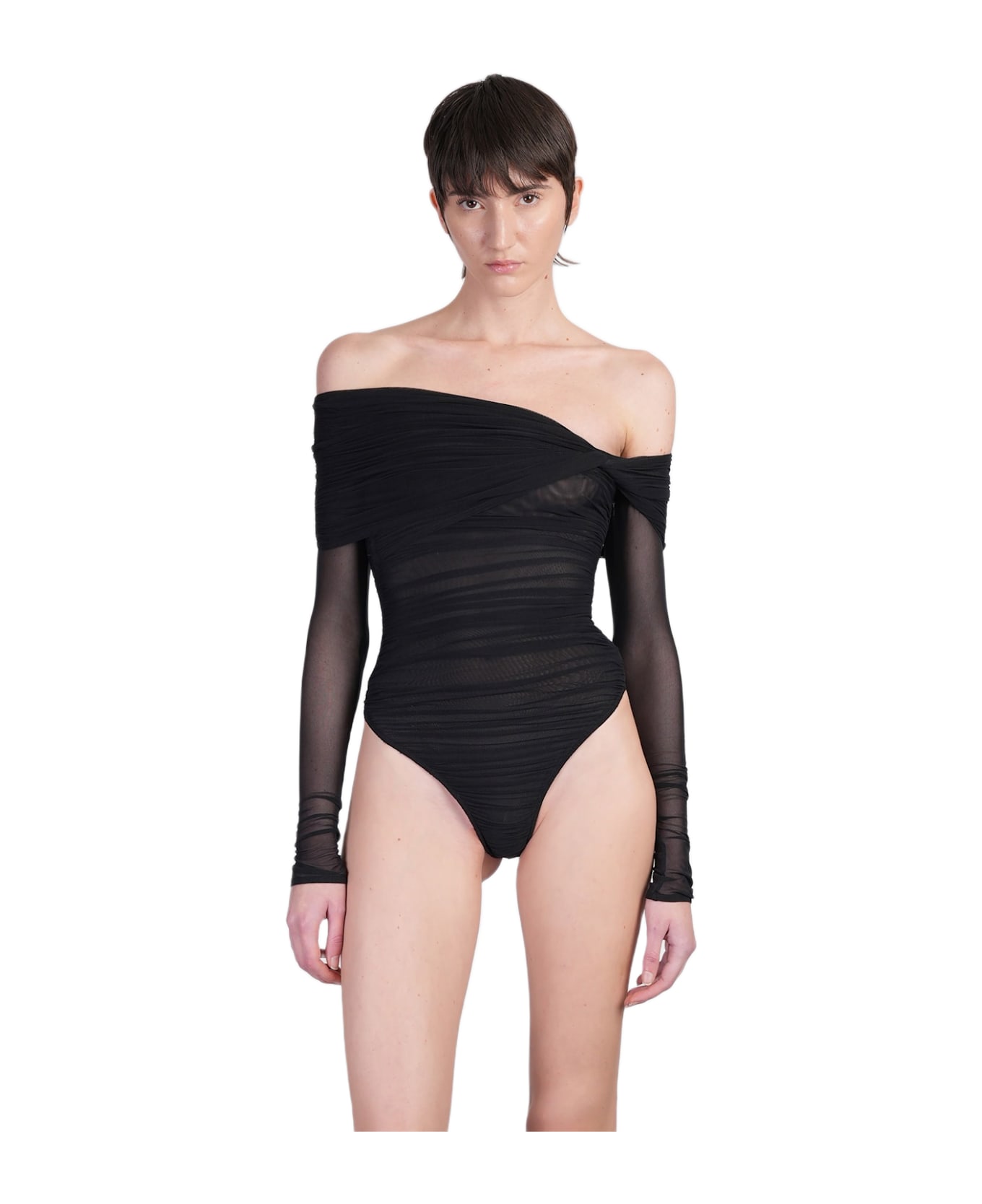 Mugler Body In Black Polyamide - black