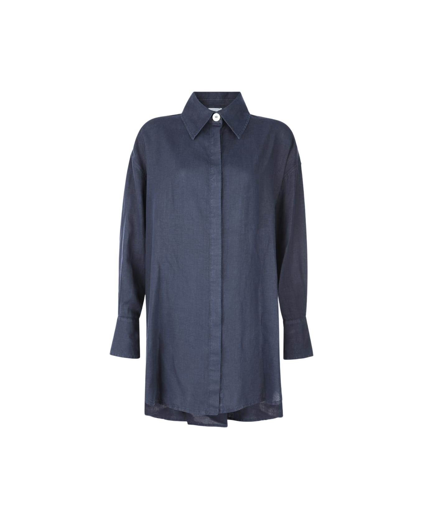 Malo Black Linen Shirt