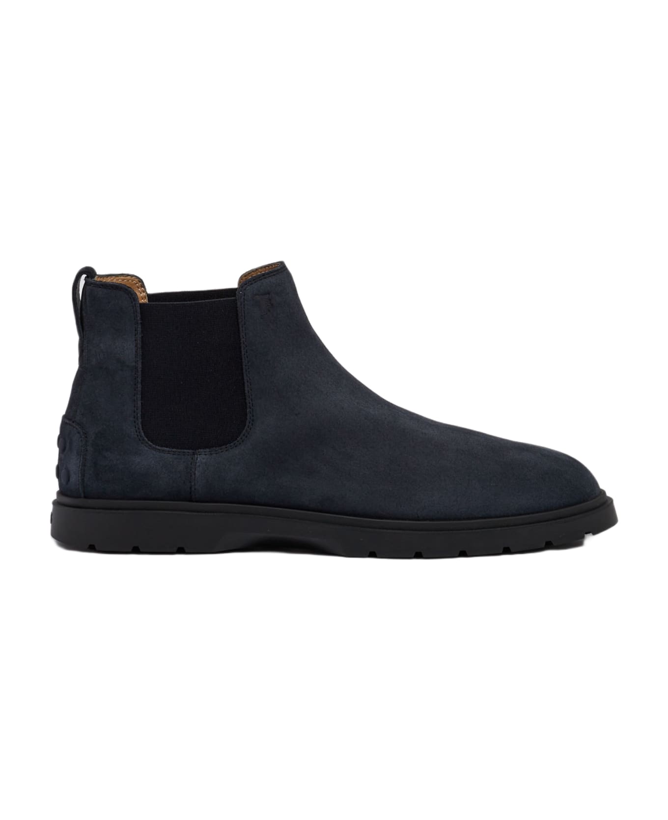 Tod's Suede Boots With Rubber Nubs - BLU ブーツ