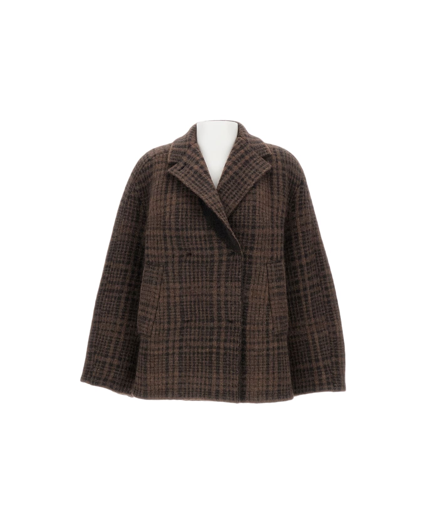 Boboutic Double-breasted Jacket - Brown