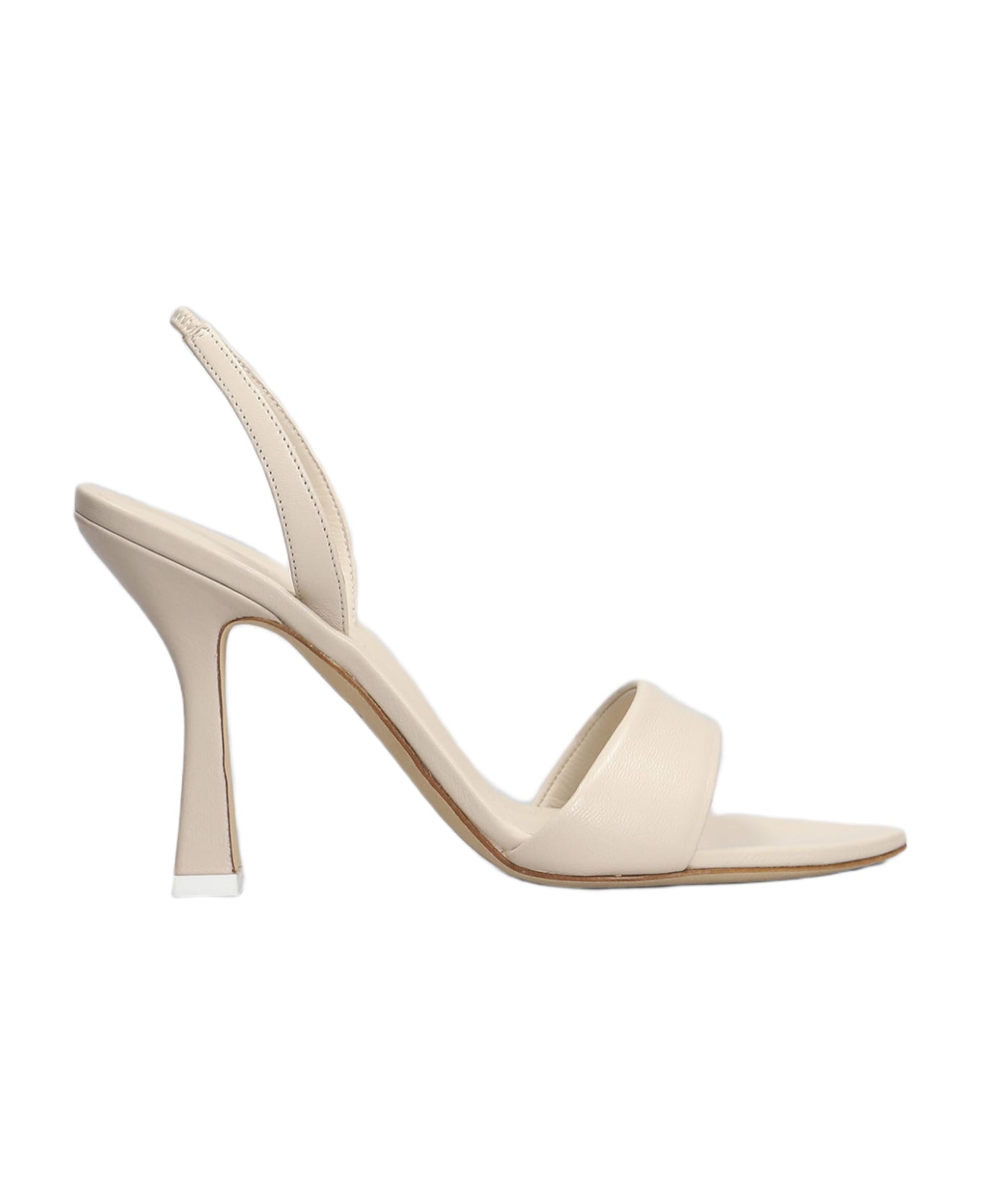 3JUIN Lily 095 Sandals In Beige Leather - beige
