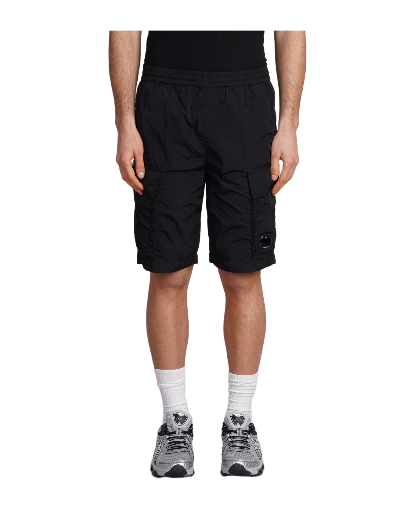 C.P. Company Black Nylon Bermuda Shorts - Black ショートパンツ