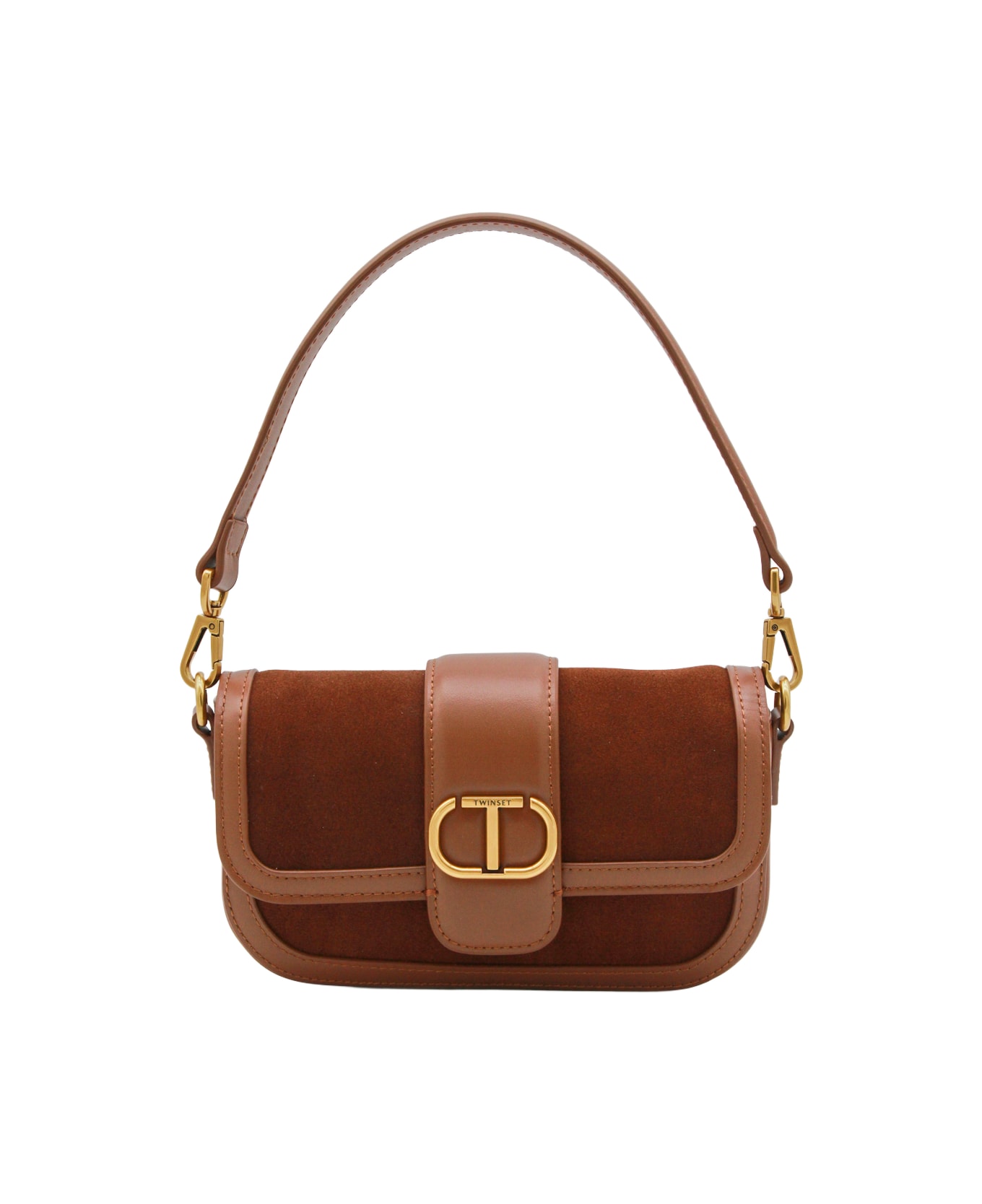 TwinSet Brown Crossbody Bag - Brown