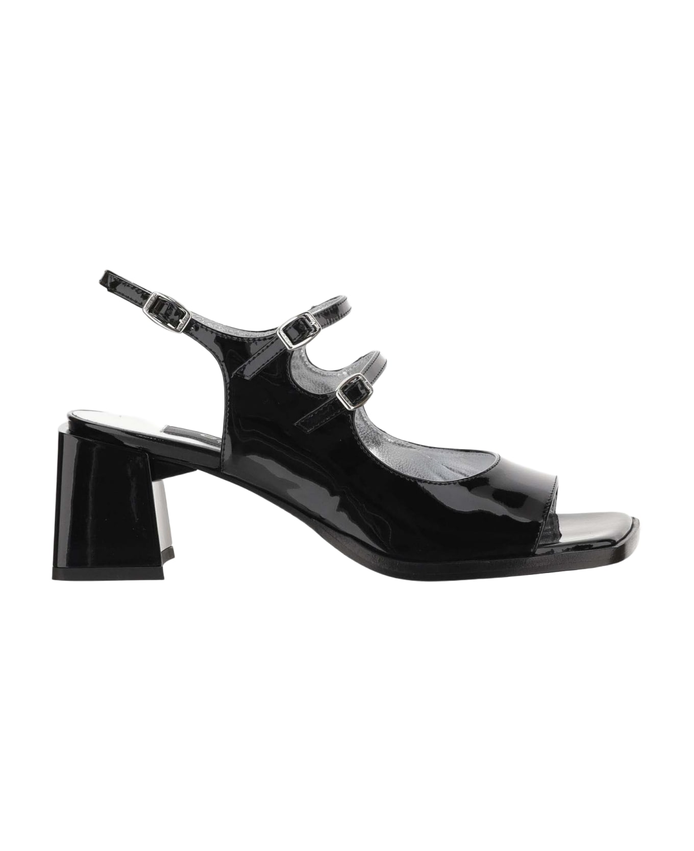 Carel Bercy Leather Sandals - Black サンダル