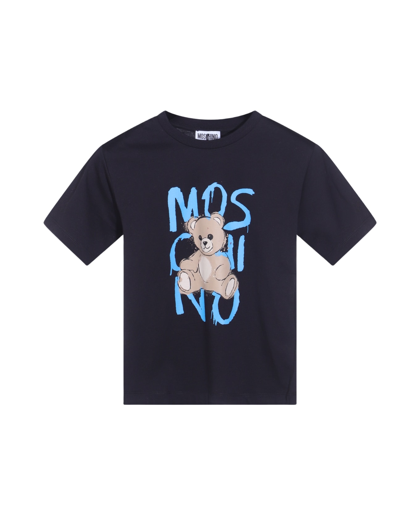 Moschino Black Cotton T-shirt - NERO/BLACK