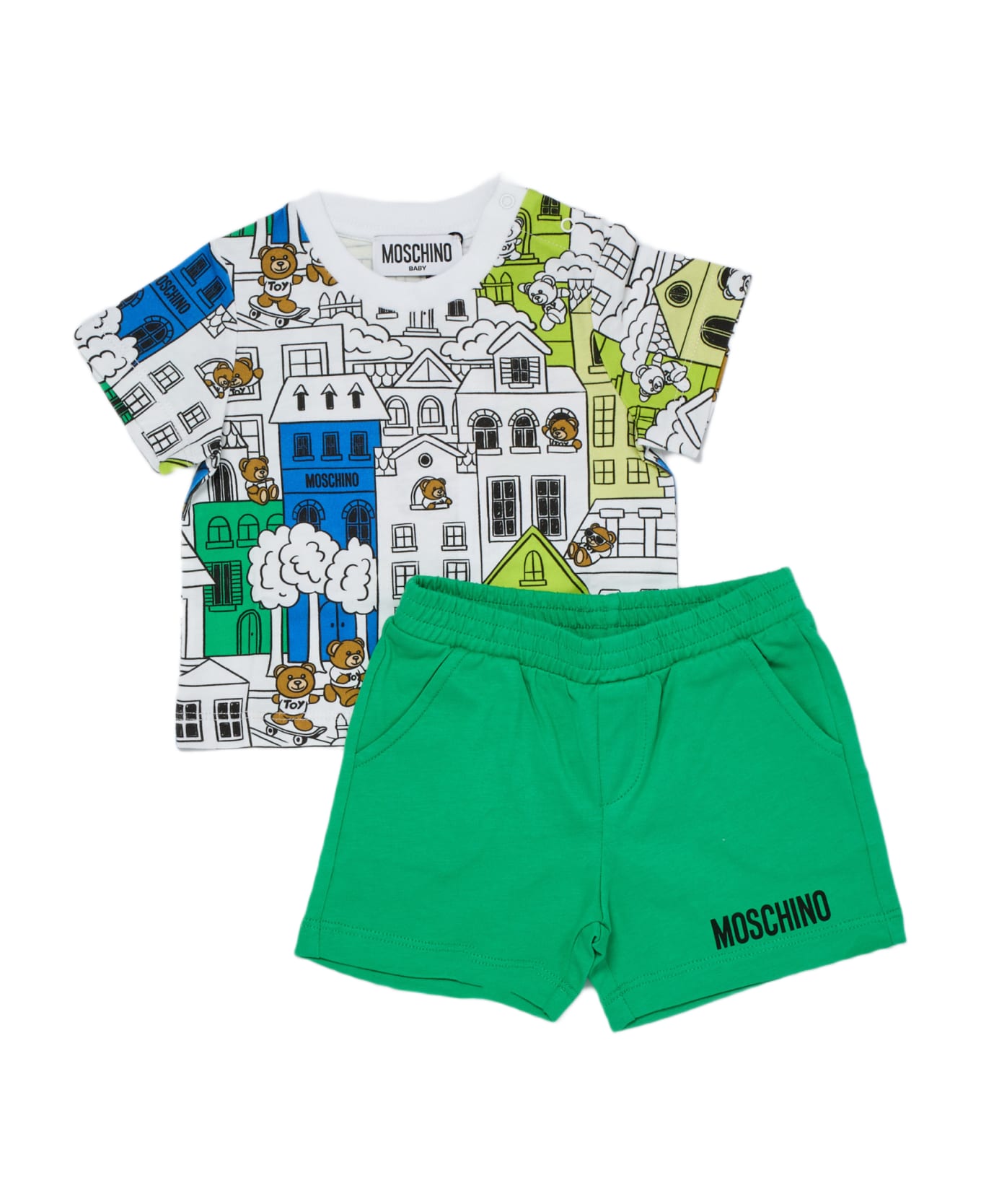 Moschino Suits Suit - BIANCO-VERDE