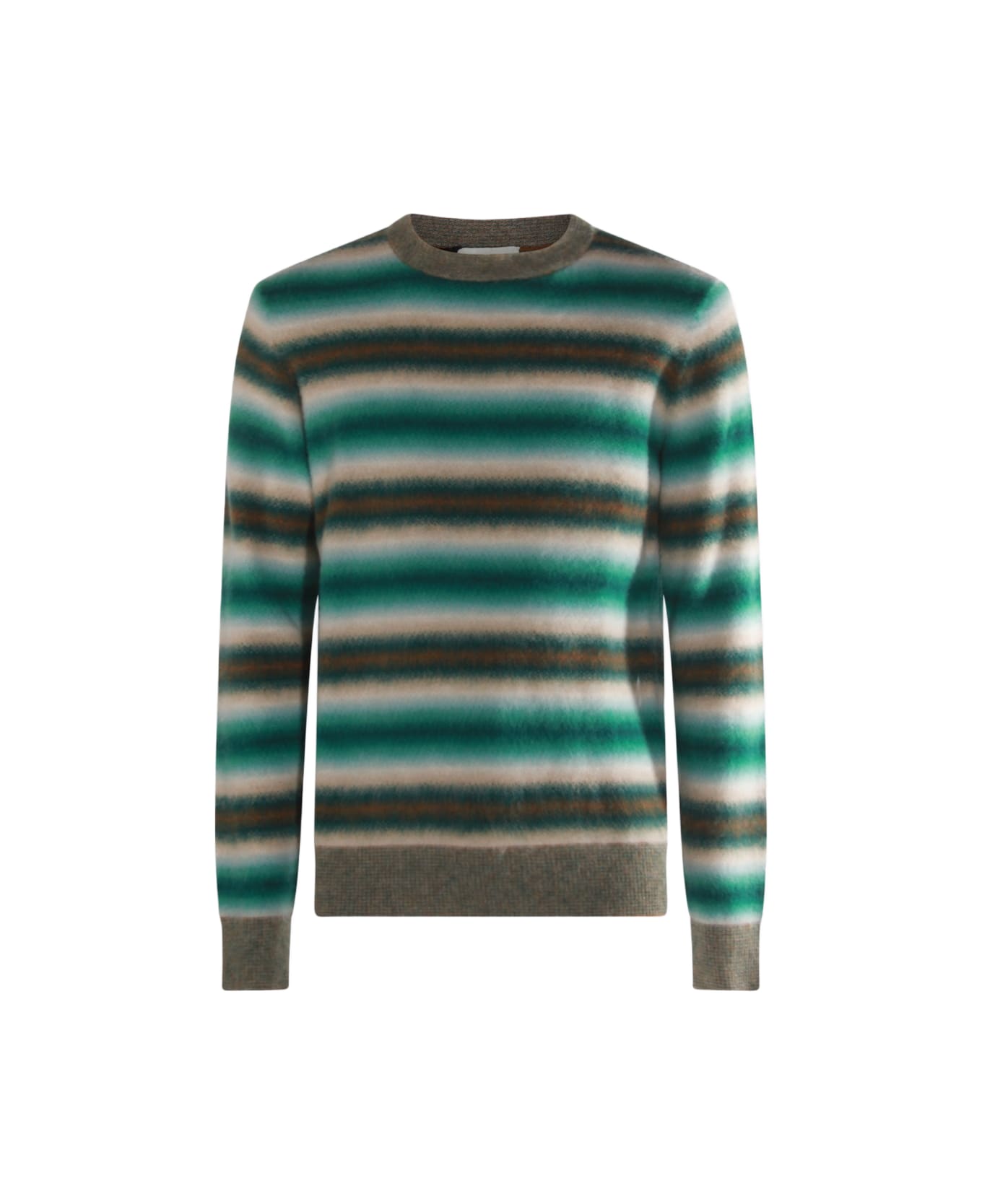 Piacenza Cashmere Multicolor Green Wool Knitwear - Fantasia