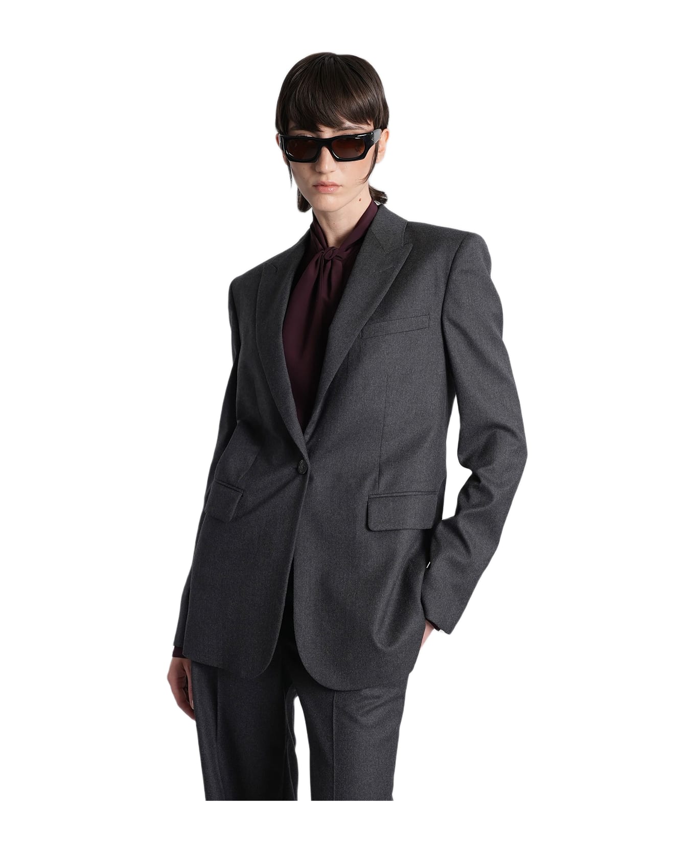 Stella McCartney Blazer In Grey Viscose - grey