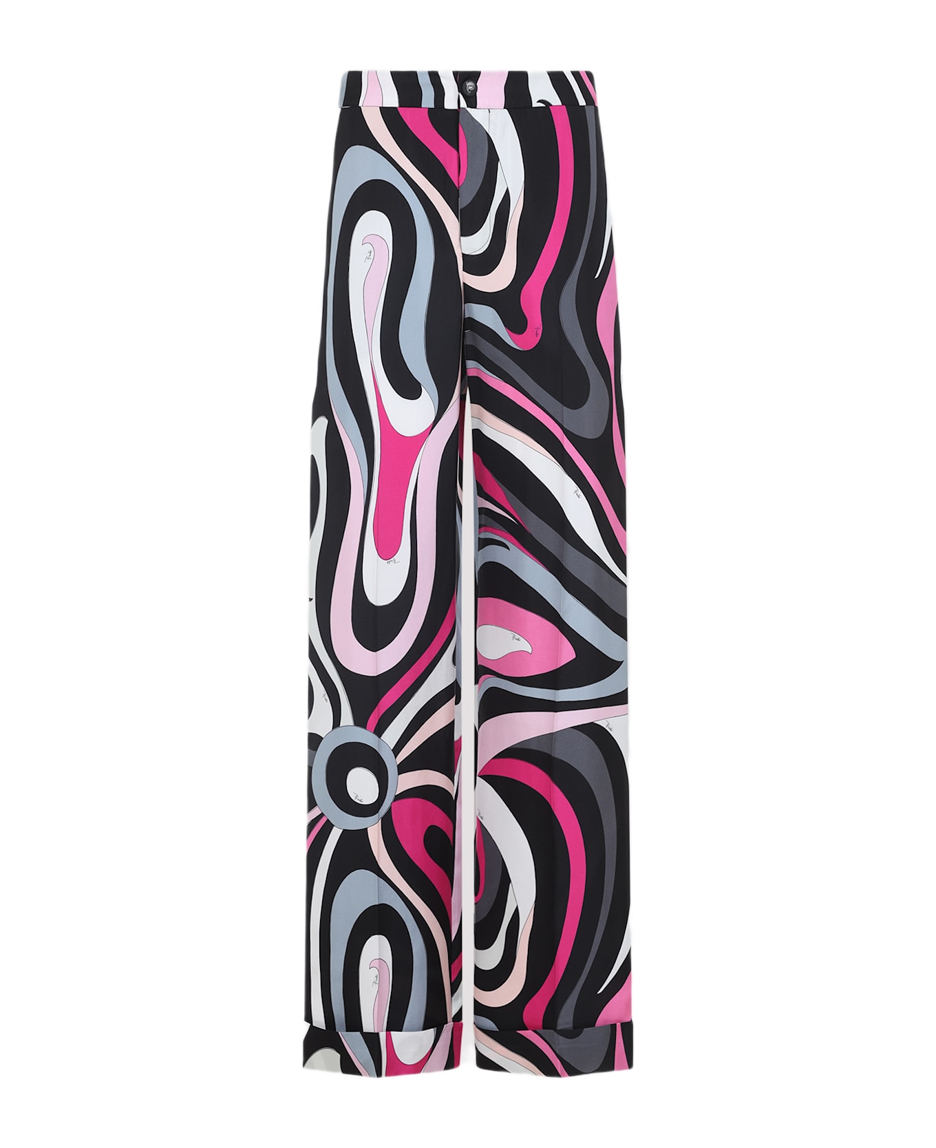 Pucci Marmo Pants - Nero Fuxia