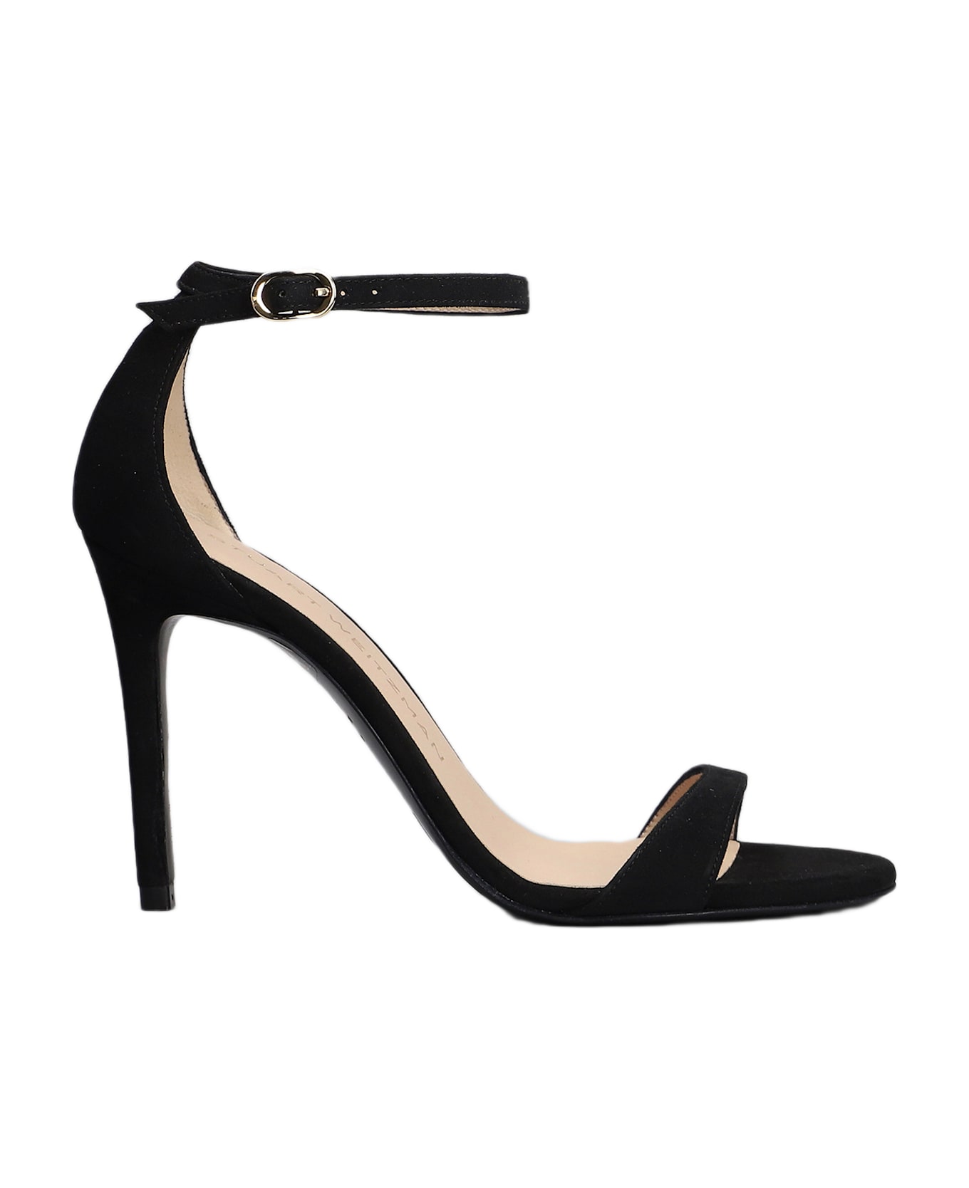 Stuart Weitzman Nudist Ii Sandals In Black Suede - black