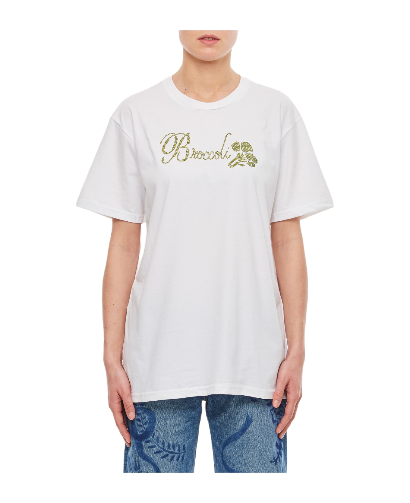 Collina Strada Organic Cotton Printed T-shirt - White