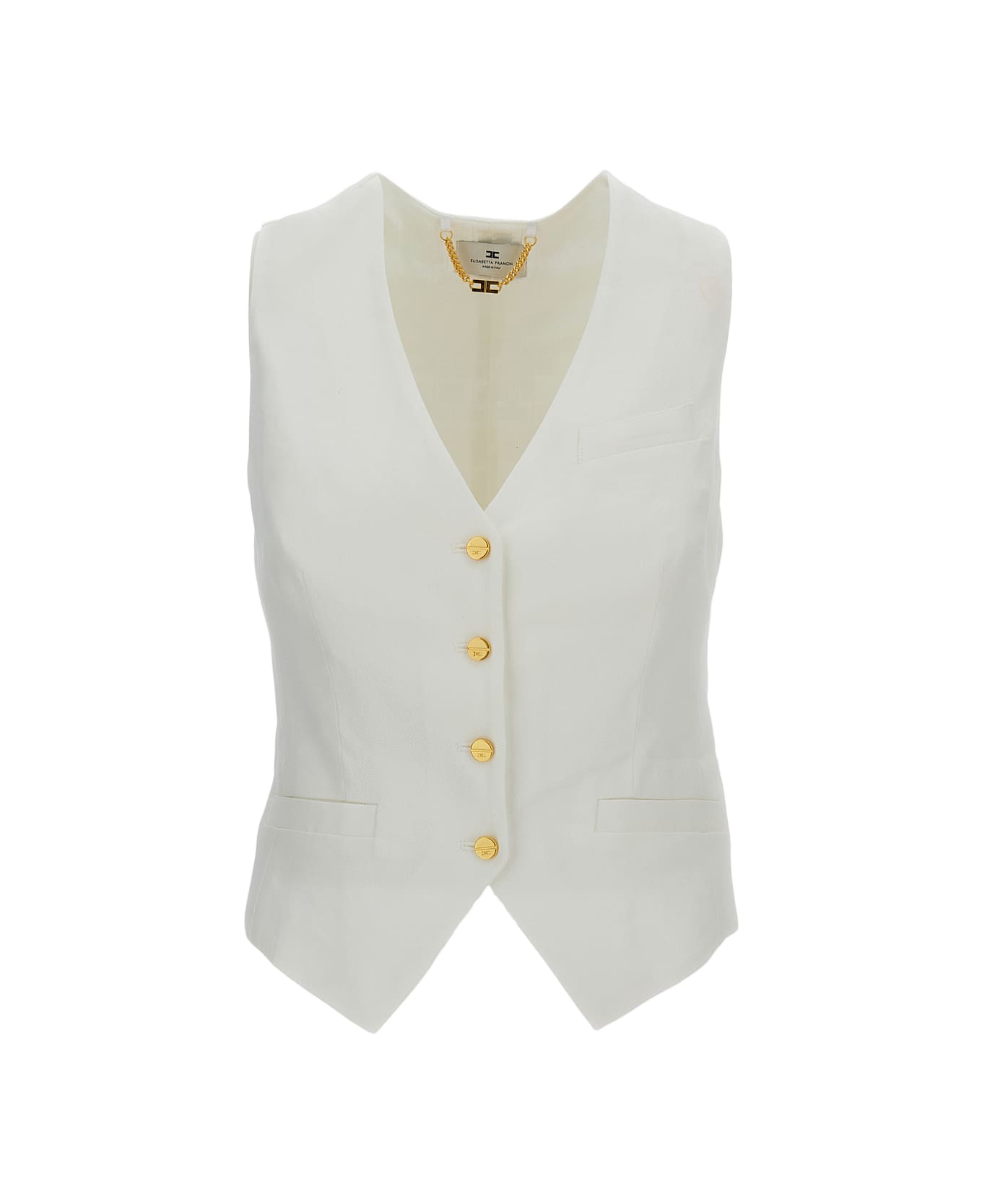 Elisabetta Franchi Vest - White