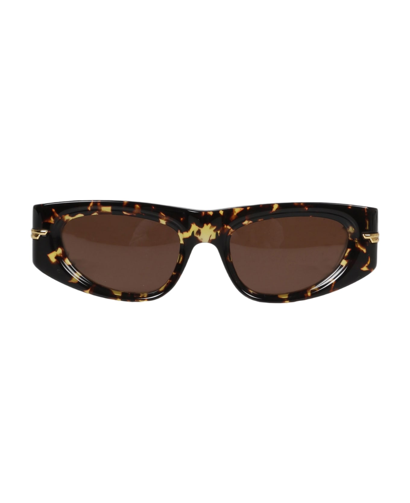Bottega Veneta Eyewear Mitre Sunglasses - Brown サングラス