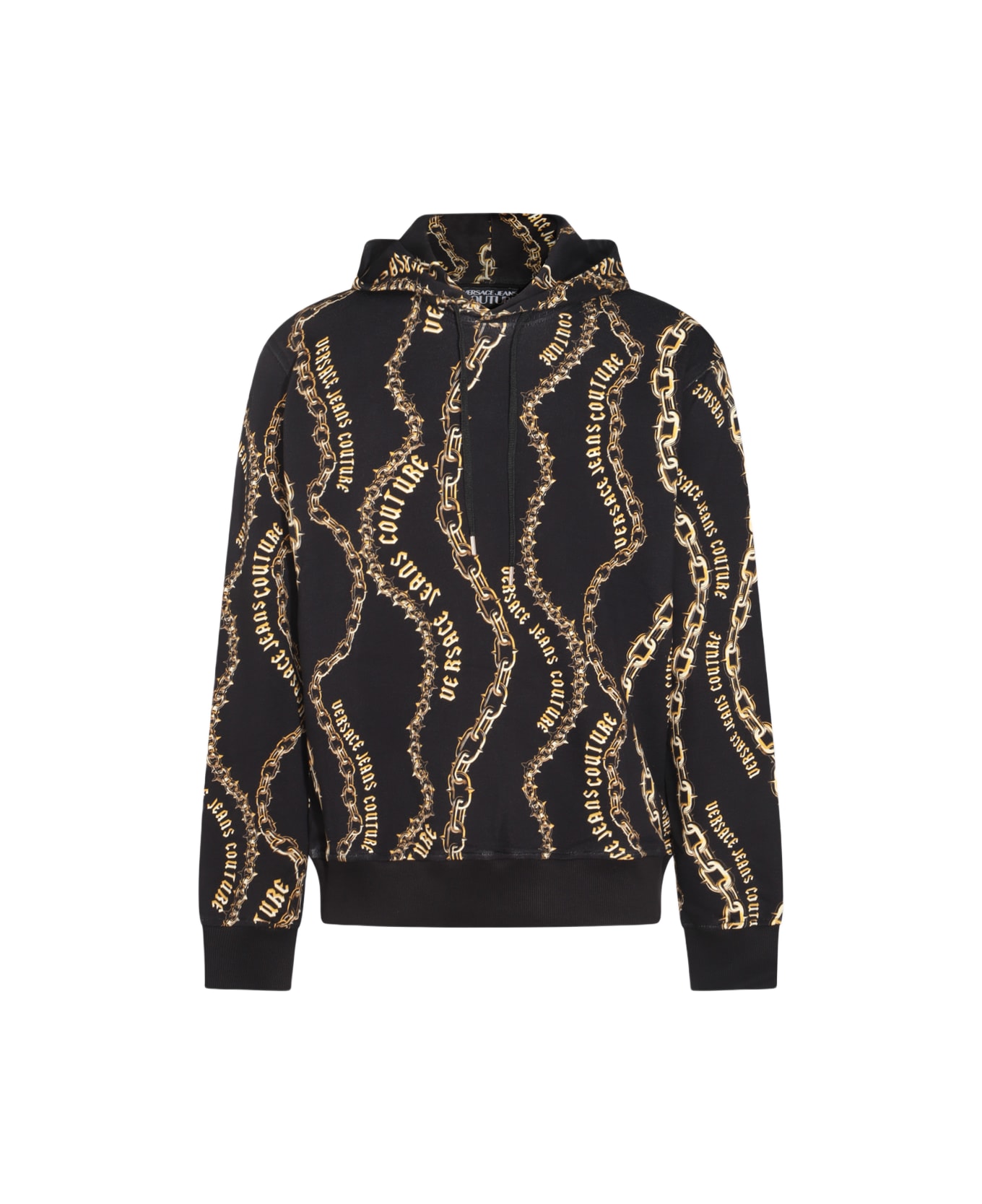 Versace Jeans Couture Black Cotton Sweatshirt - BLACK